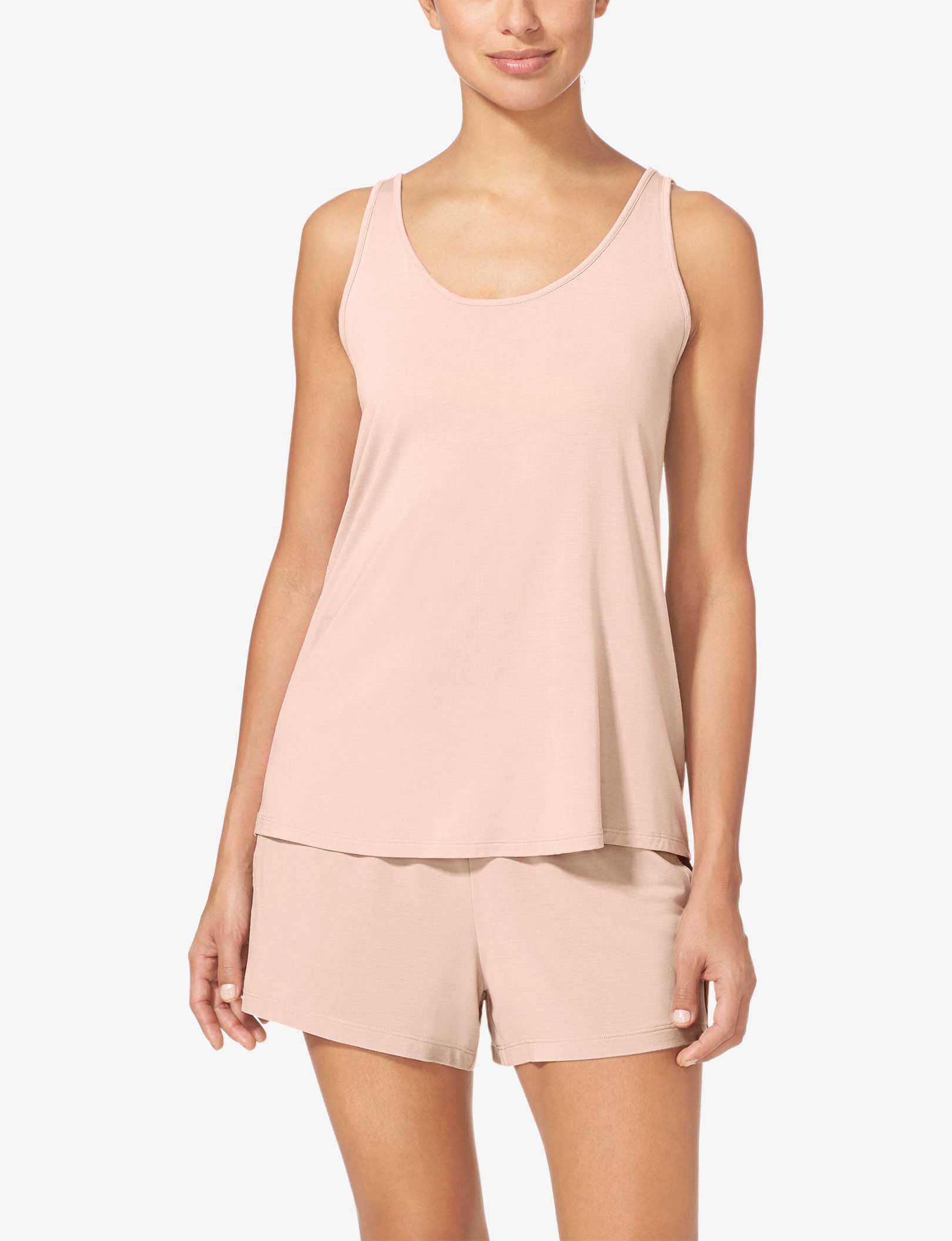 Women's Second Skin Sleep Tank::Pale Blush