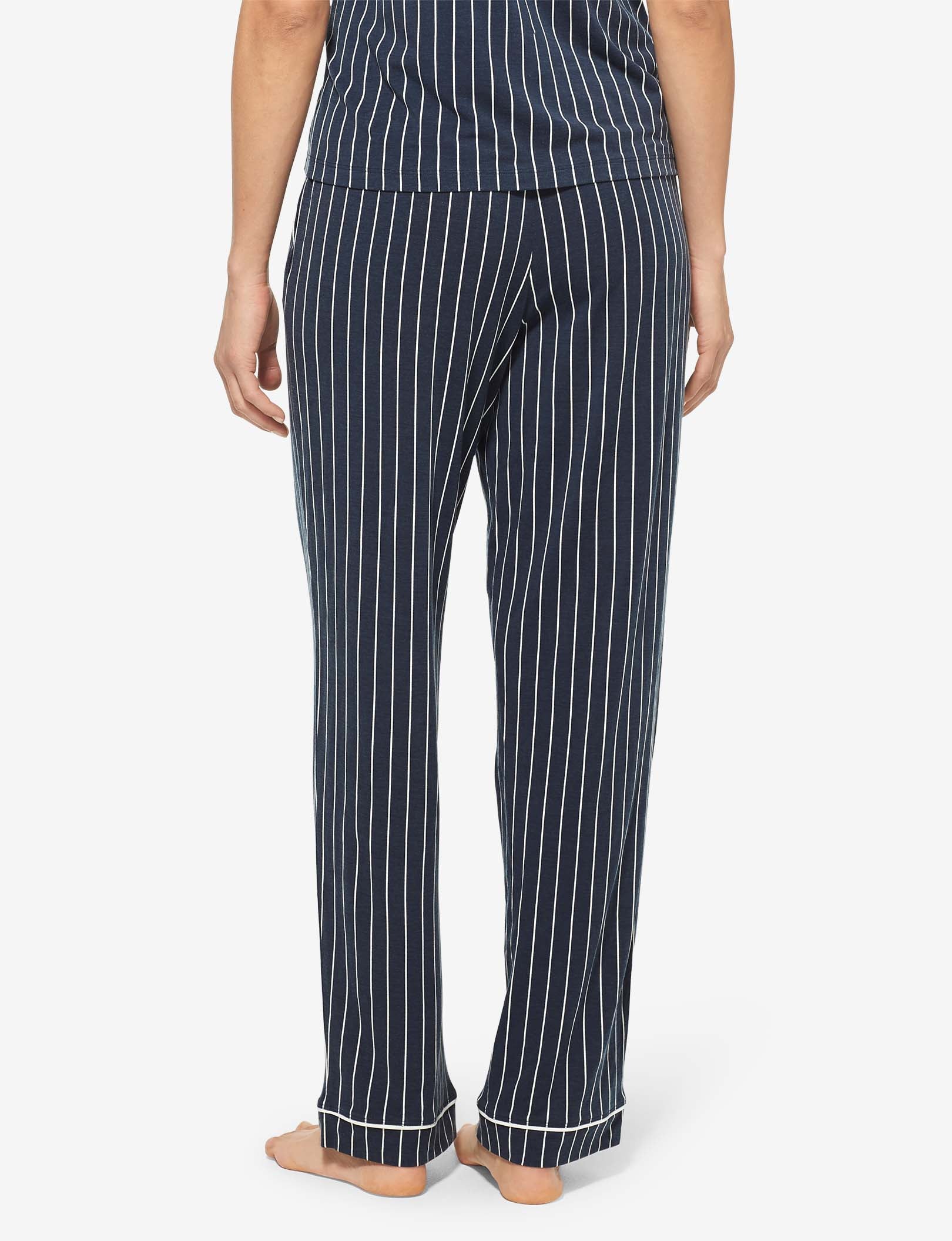 Women's Pajama Pant::Navy Blazer Pinstripe