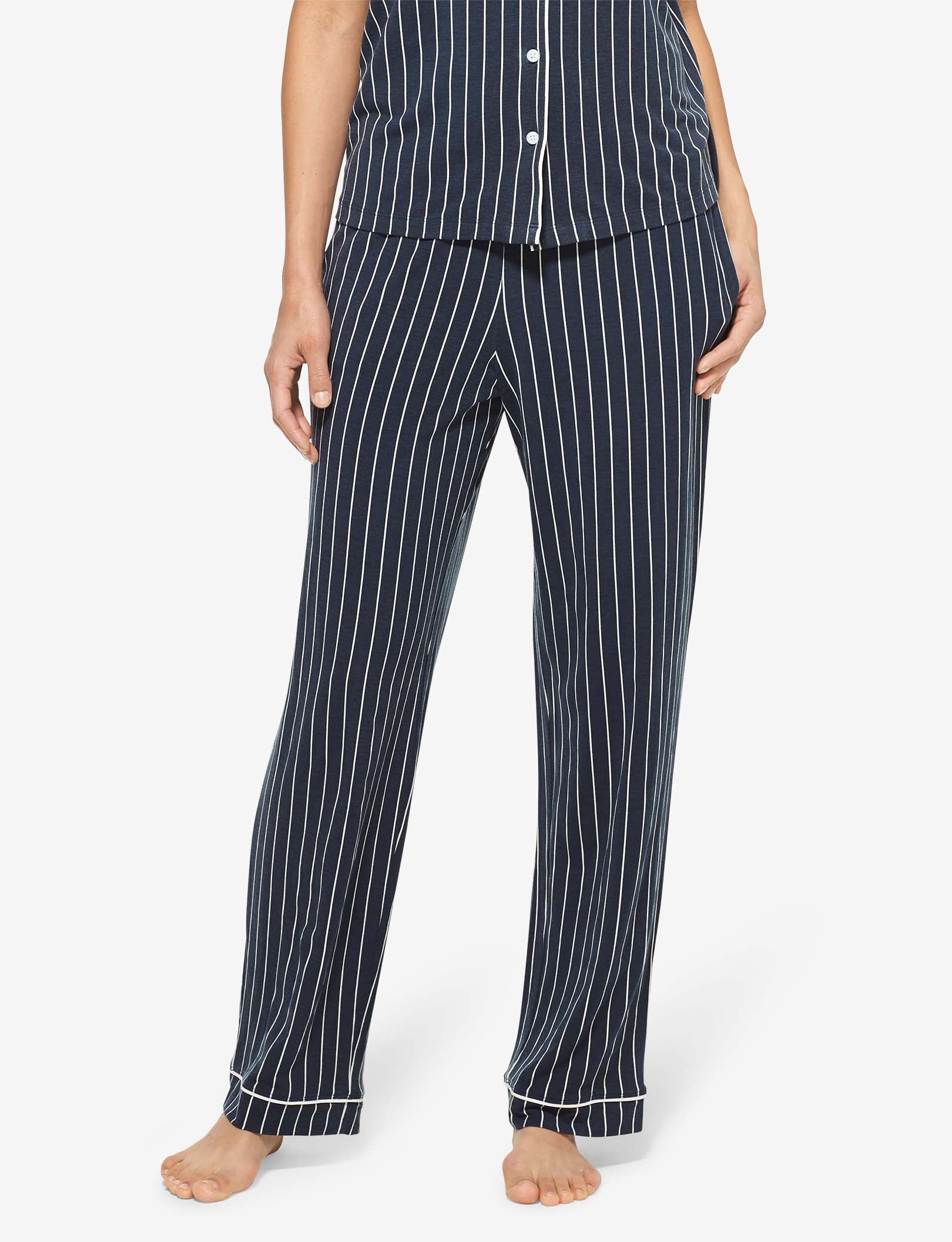 Women's Pajama Pant::Navy Blazer Pinstripe