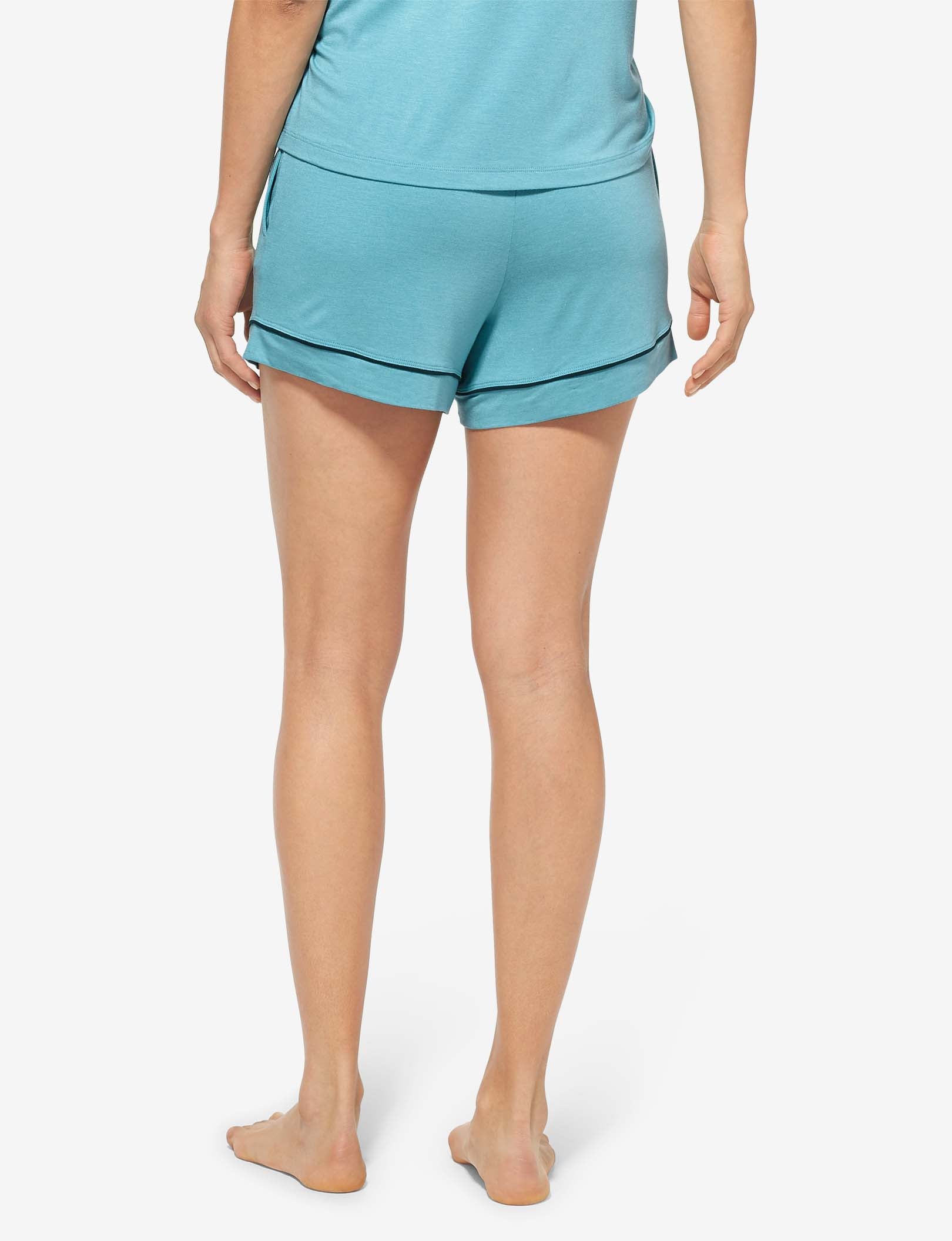 Women's Pajama Short::Aqua Heather