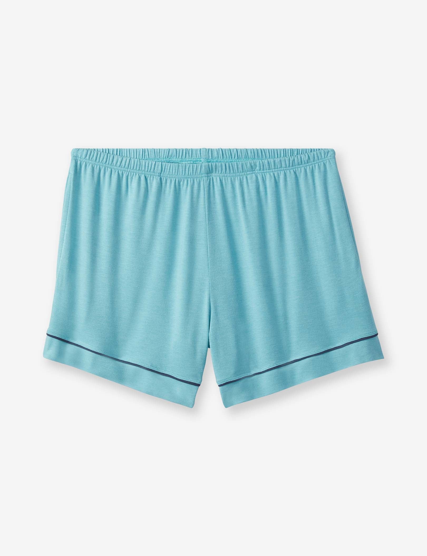 Women's Pajama Short::Aqua Heather
