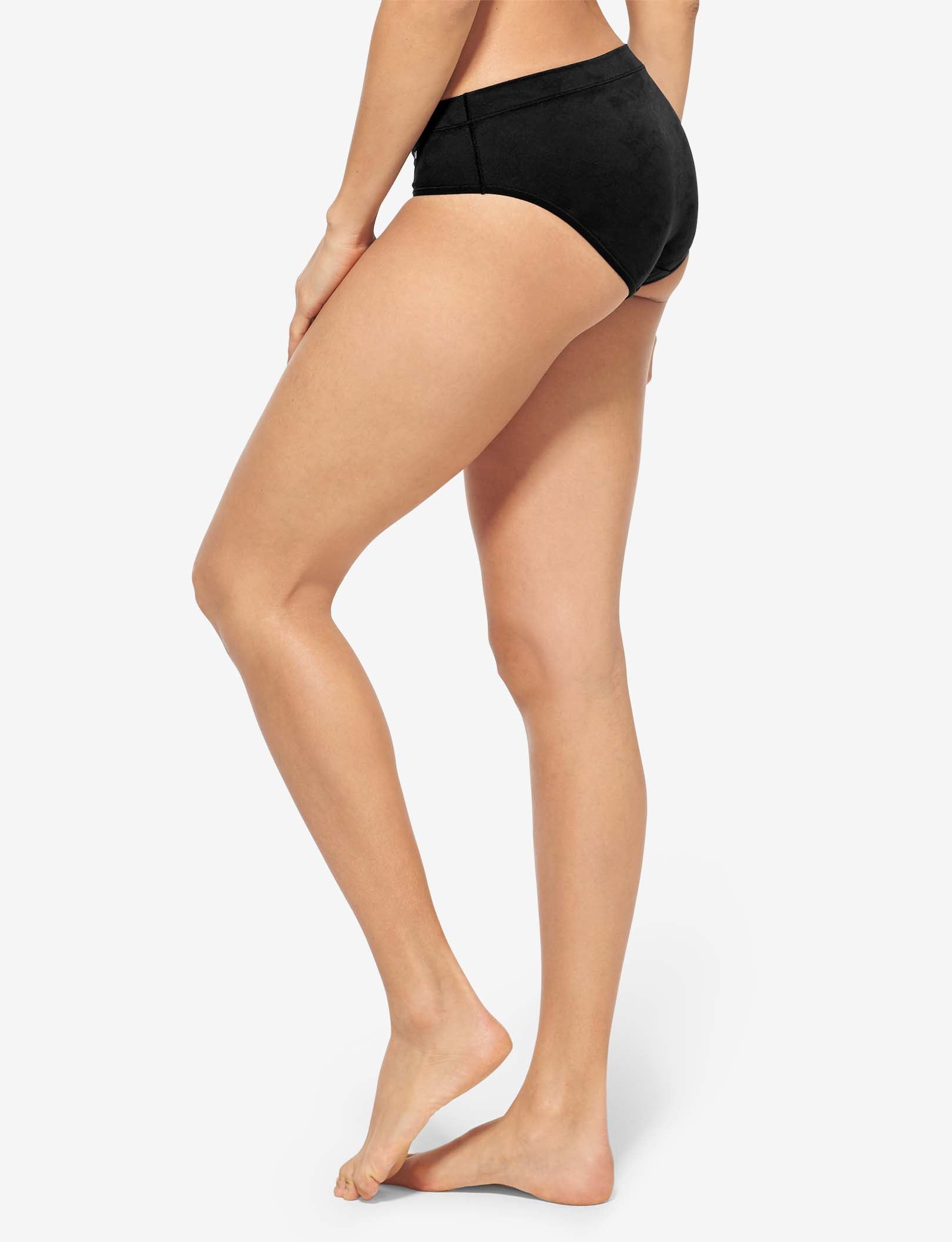 Women’s Second Skin Comfort Lace Brief::Black Lace