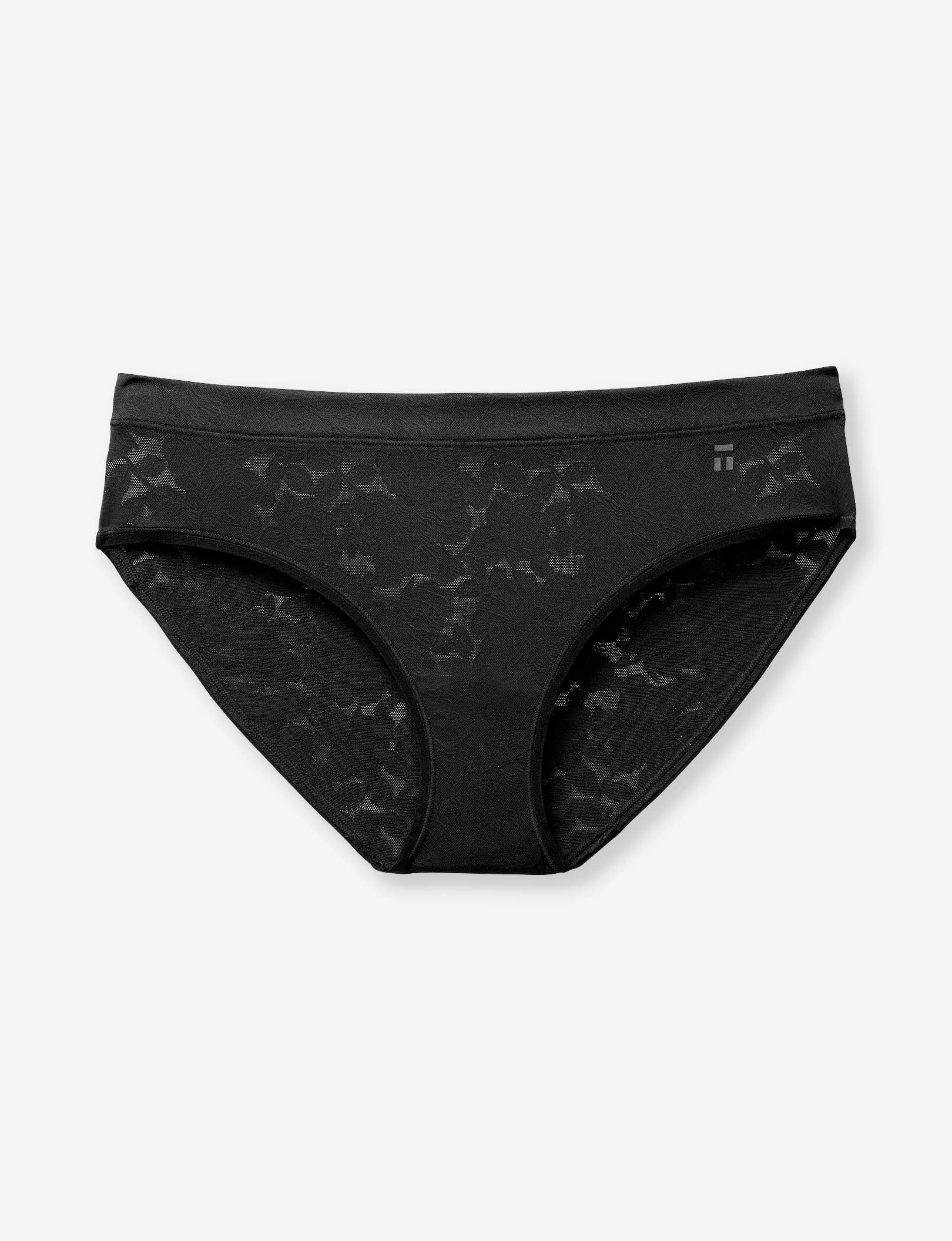 Women’s Second Skin Comfort Lace Brief::Black Lace