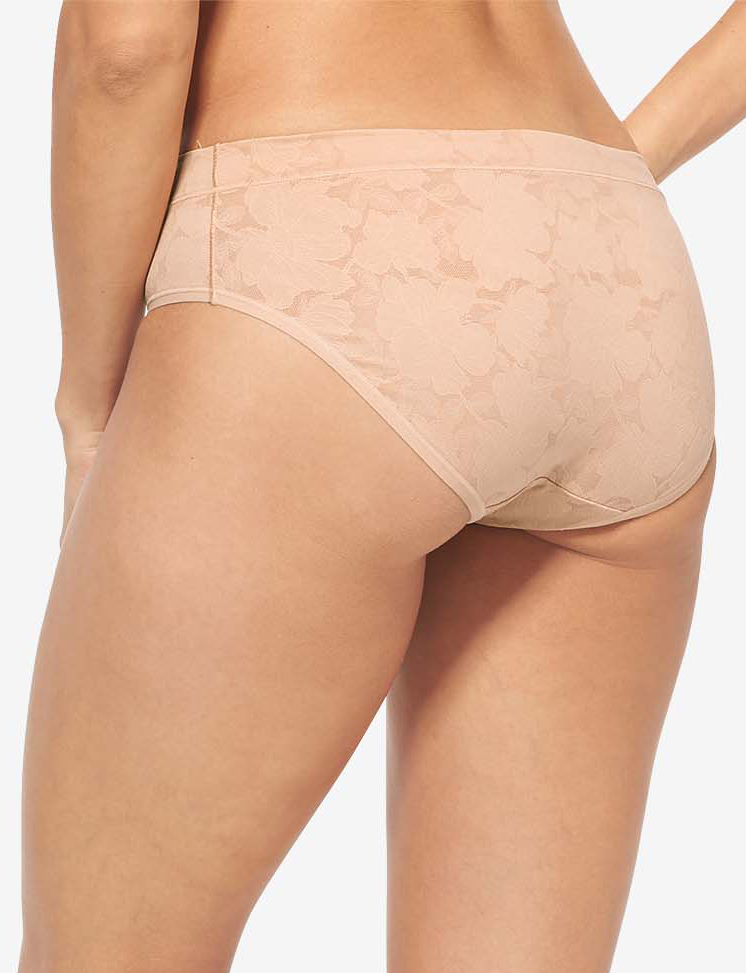 Women’s Second Skin Comfort Lace Brief::Maple Sugar Lace