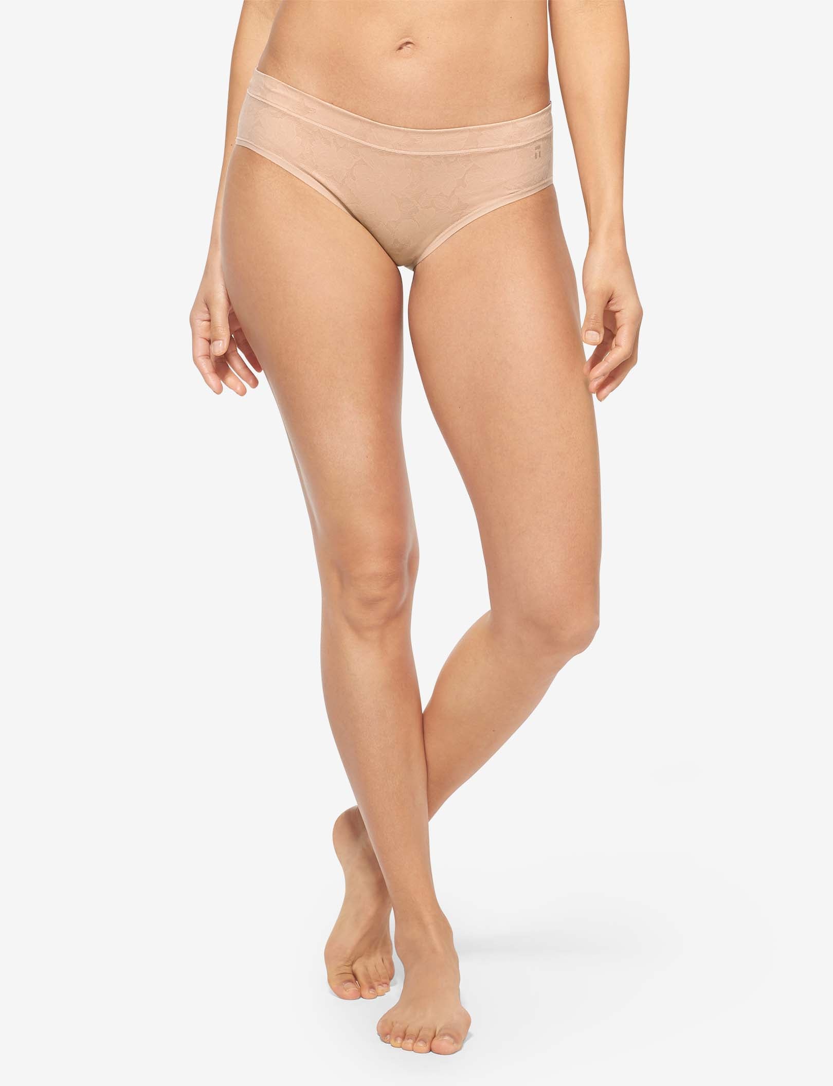 Women’s Second Skin Comfort Lace Brief::Maple Sugar Lace