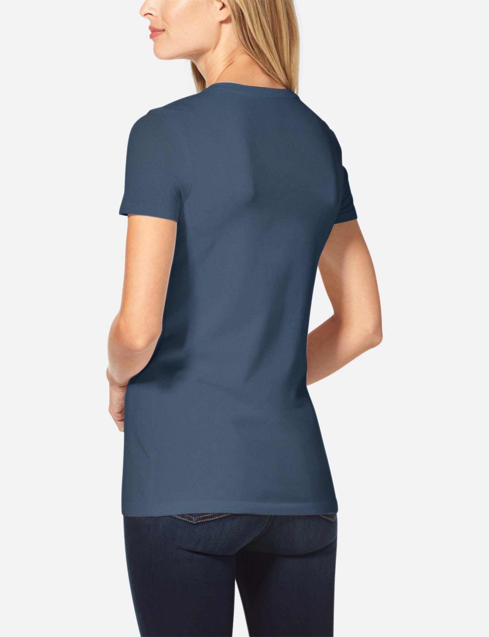 Women's Second Skin Crew Neck Tee::Bering Sea