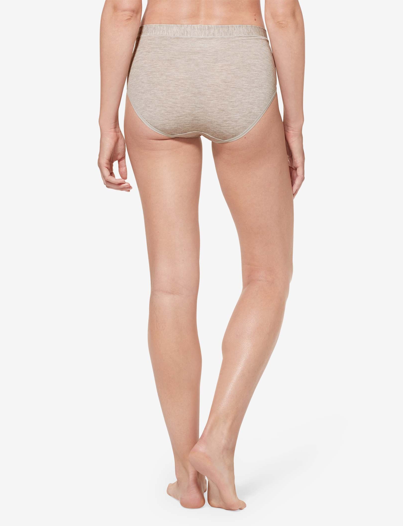 Women's Second Skin High Rise Brief::Dove Heather