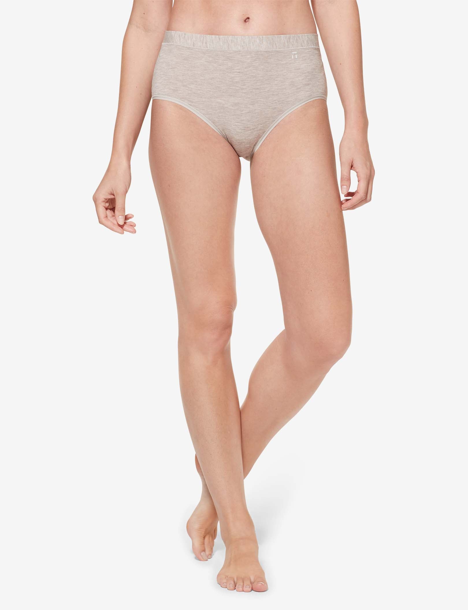 Women's Second Skin High Rise Brief::Dove Heather