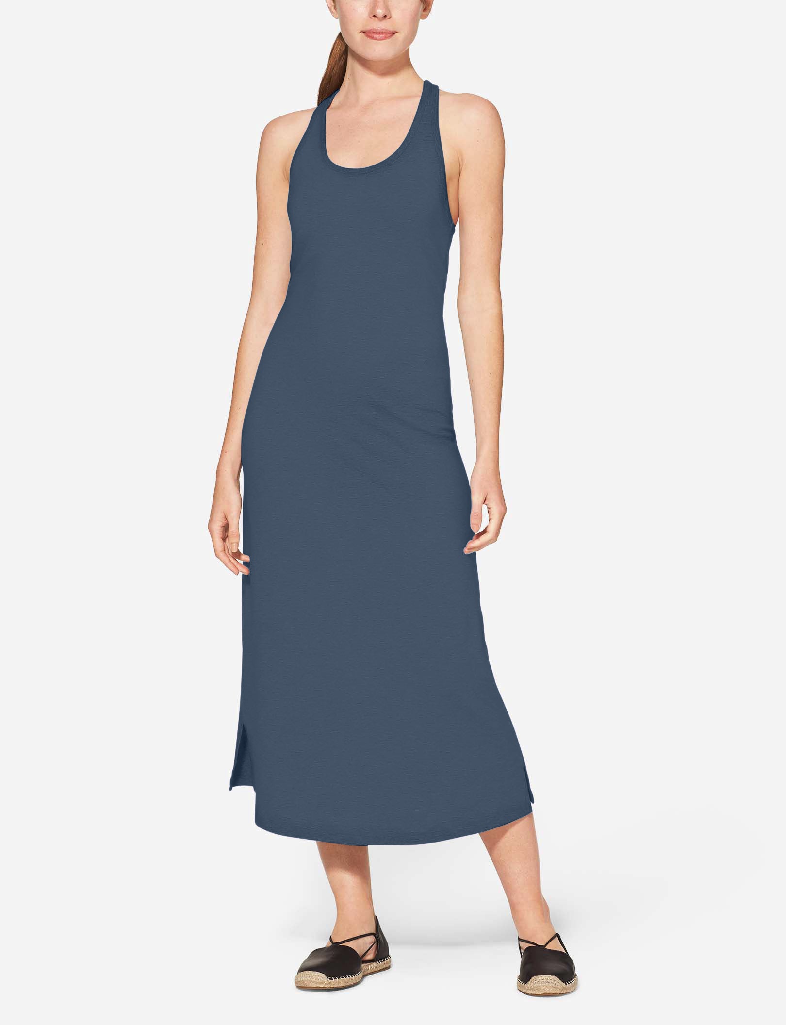 Women's Second Skin Racerback Dress::Bering Sea