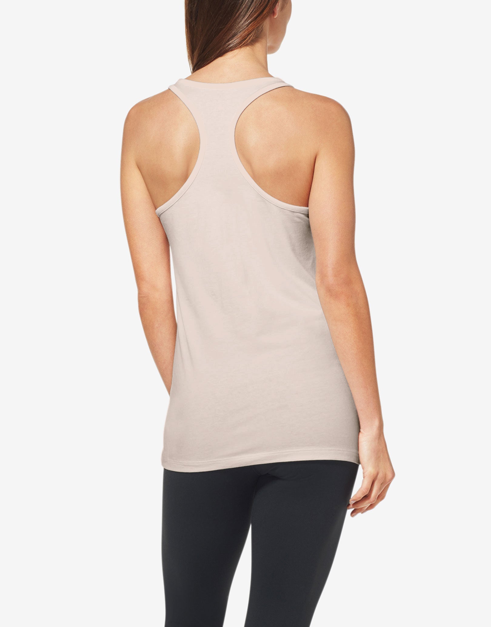 Women's Second Skin Racerback Tank::Silver Peony