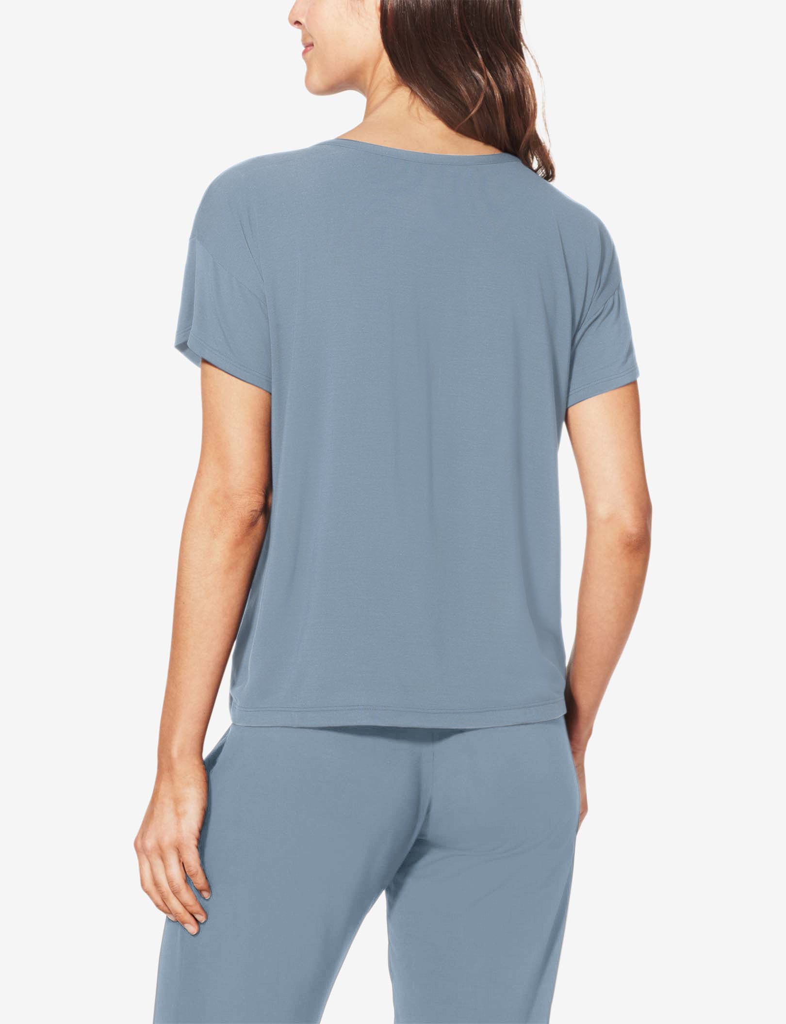 Women's Second Skin Pajama Tee::Ashley Blue