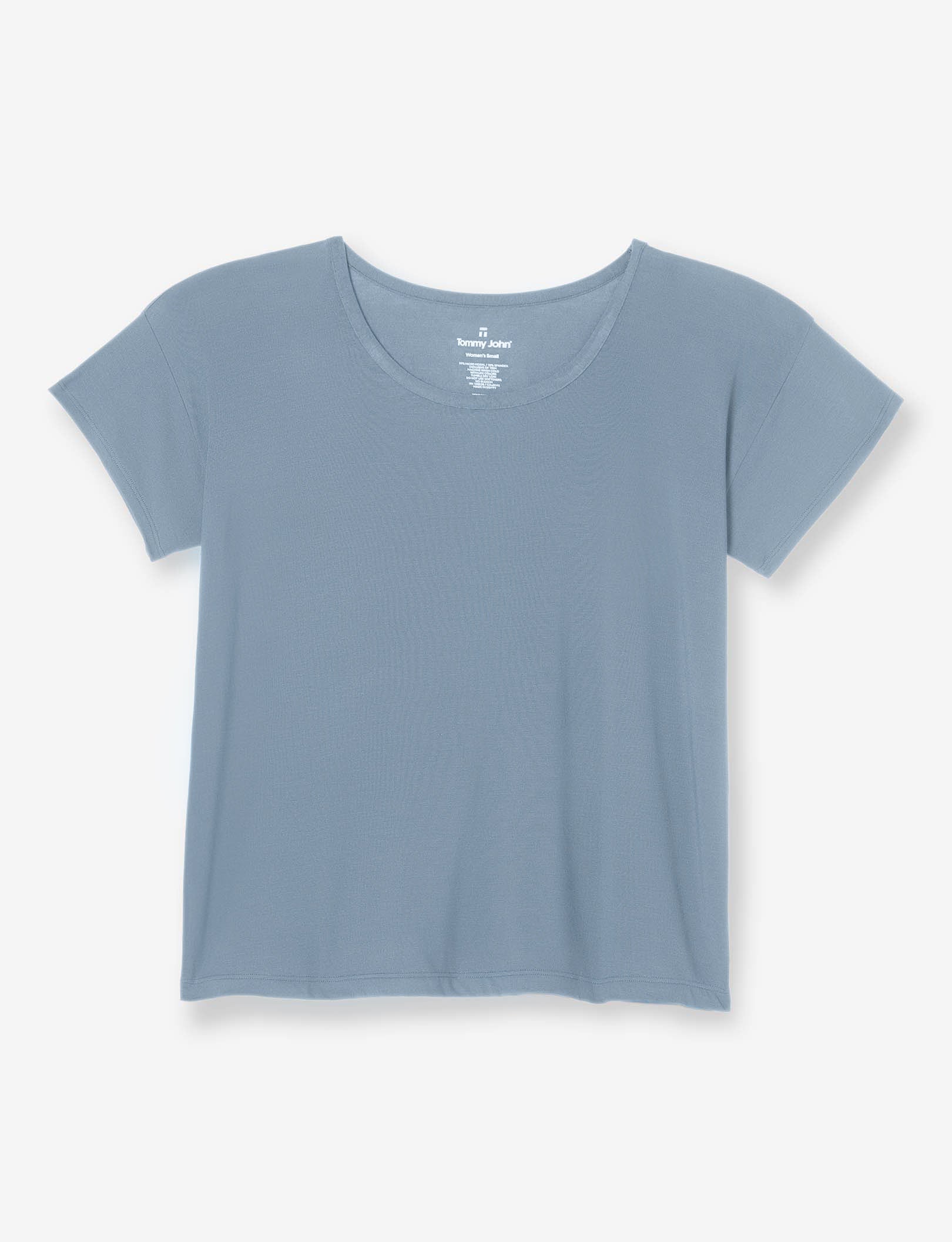 Women's Second Skin Pajama Tee::Ashley Blue