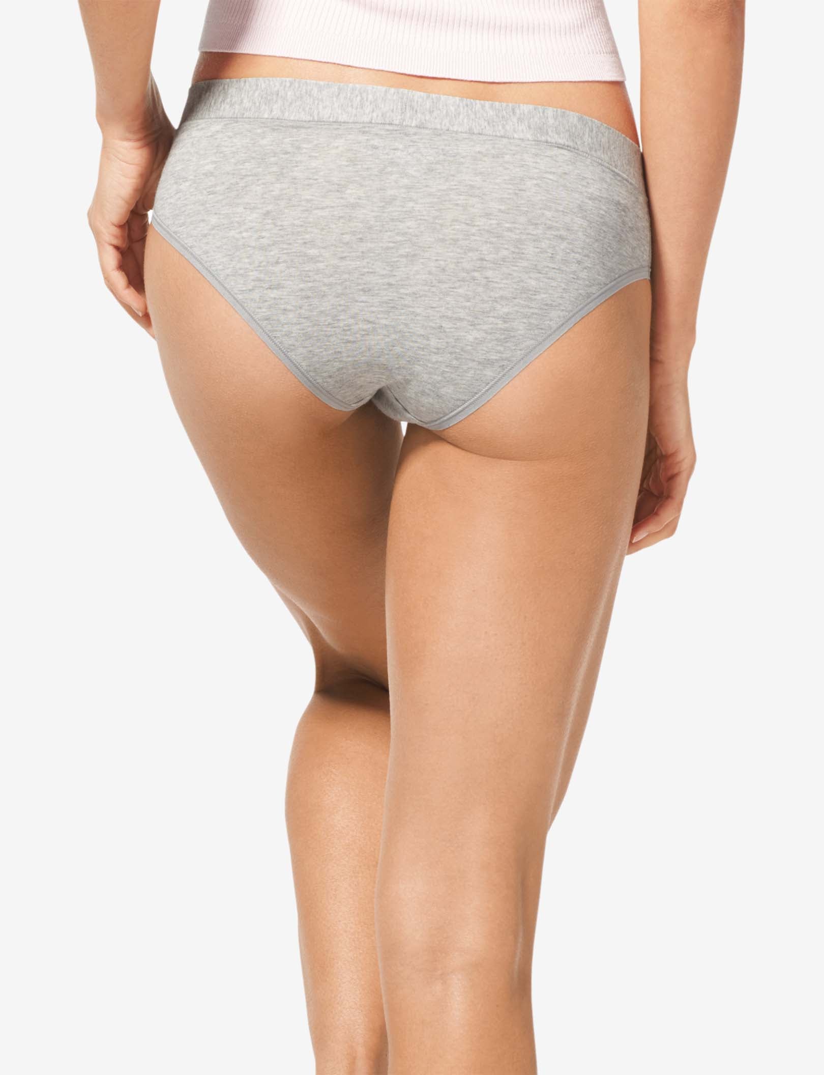 Women's Cool Cotton Cheeky::Heather Grey