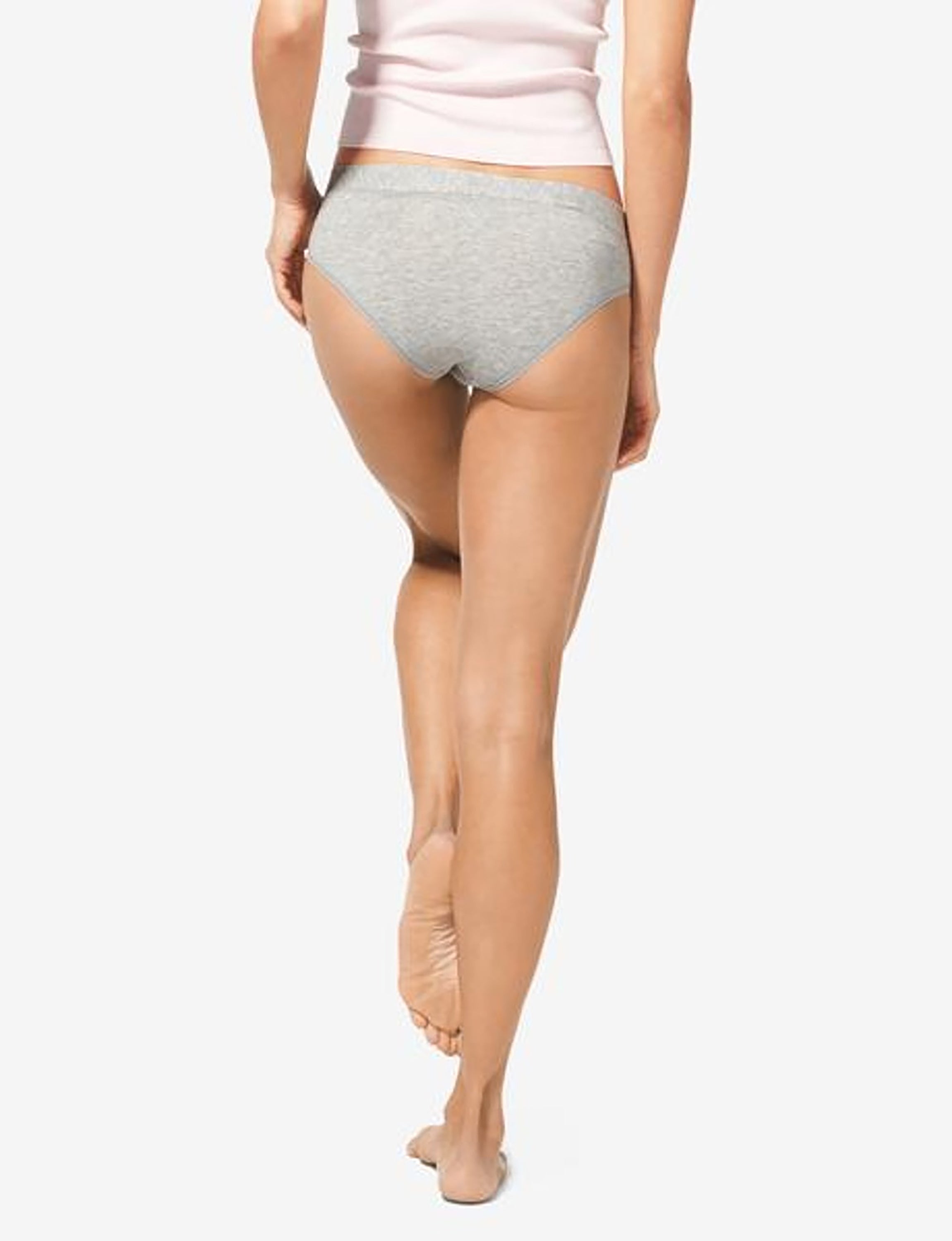Women's Cool Cotton Cheeky::Heather Grey