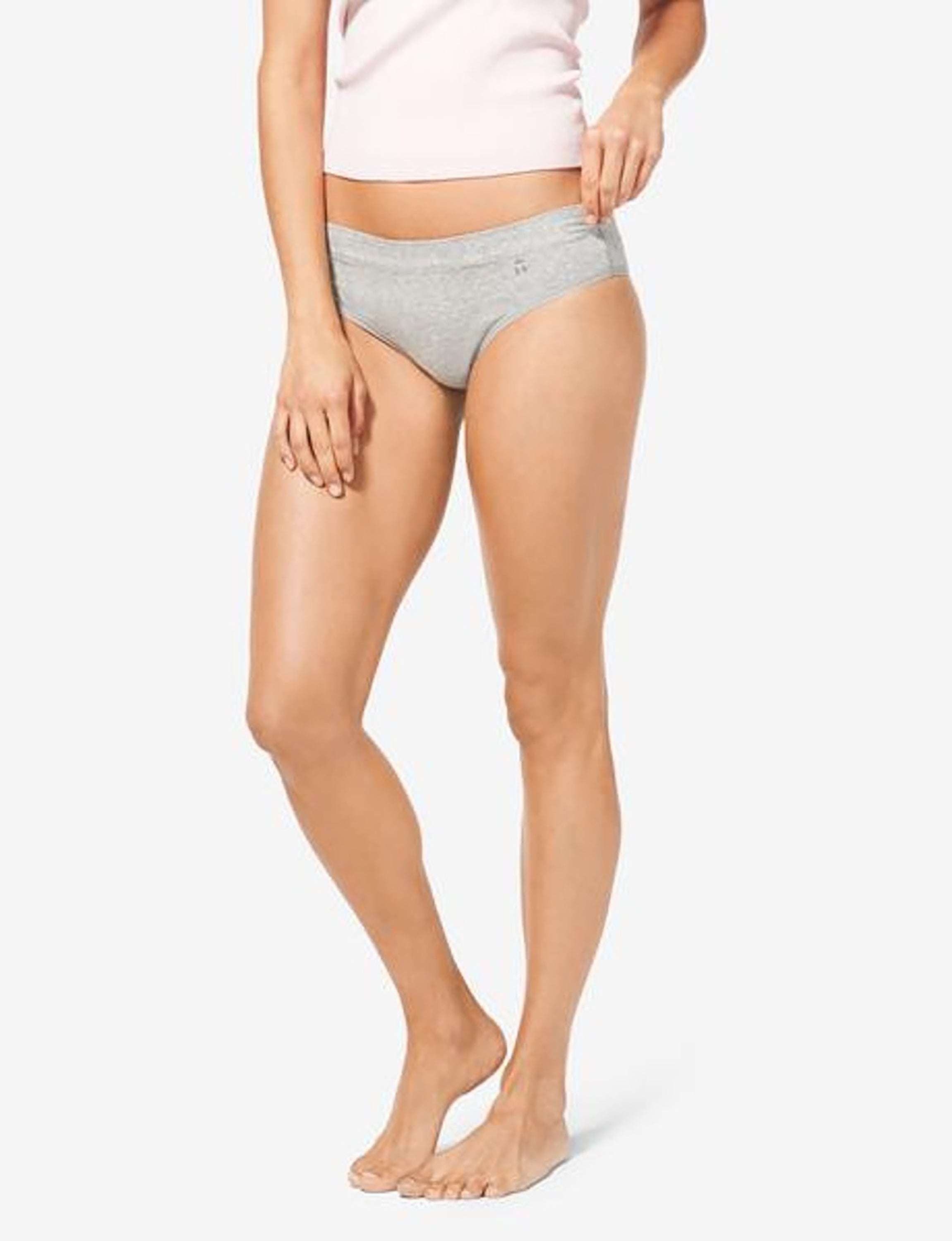 Women's Cool Cotton Cheeky::Heather Grey