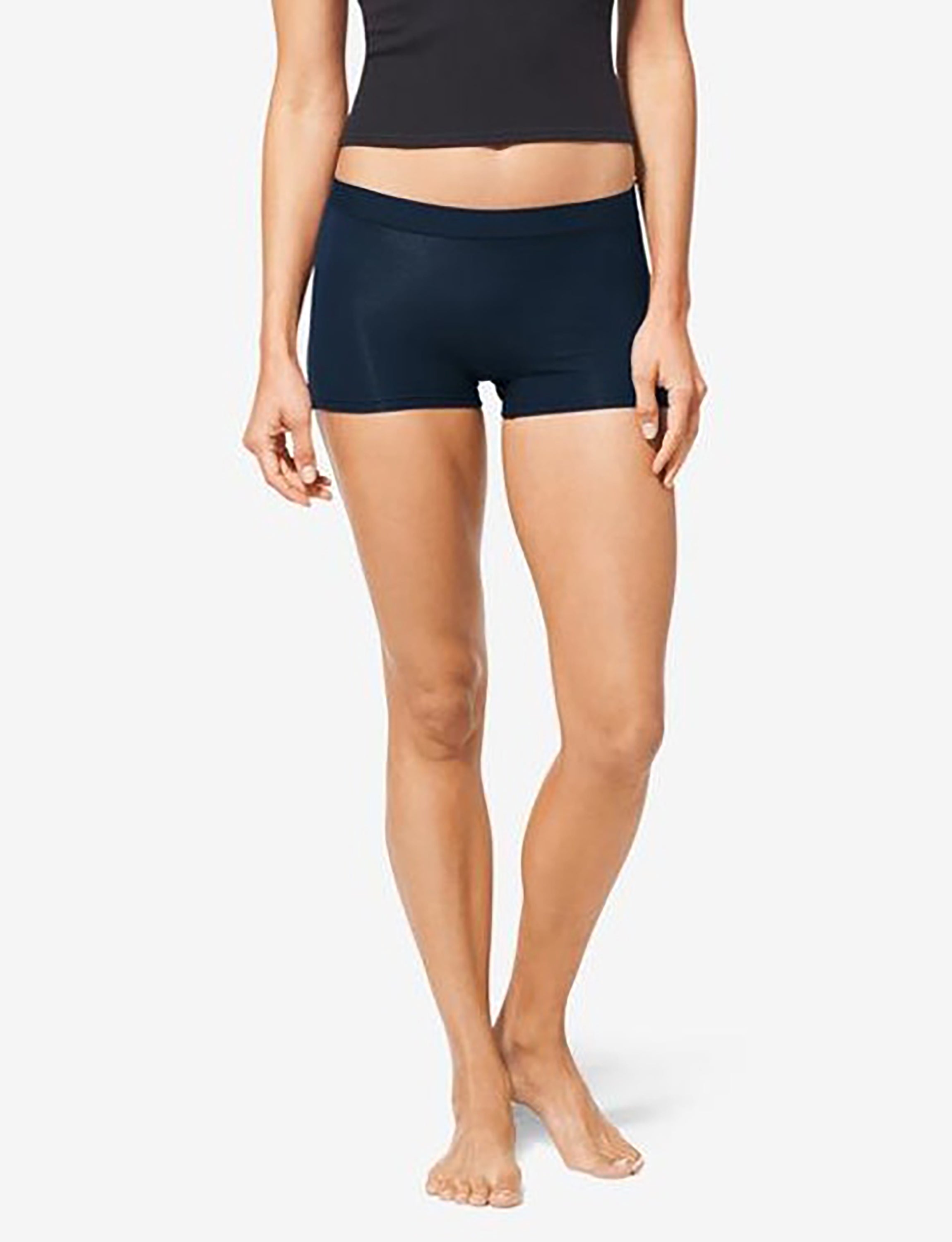 Women's Second Skin Boyshort::Dress Blues