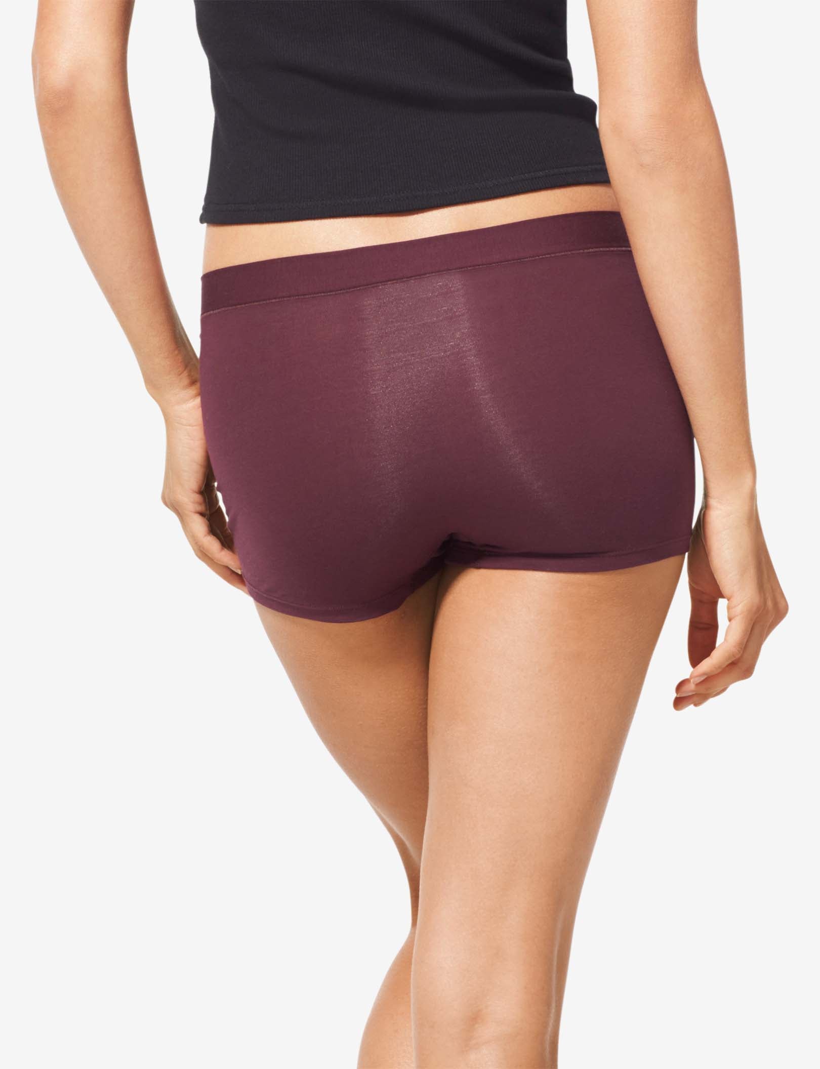 Women's Second Skin Boyshort::Winetasting