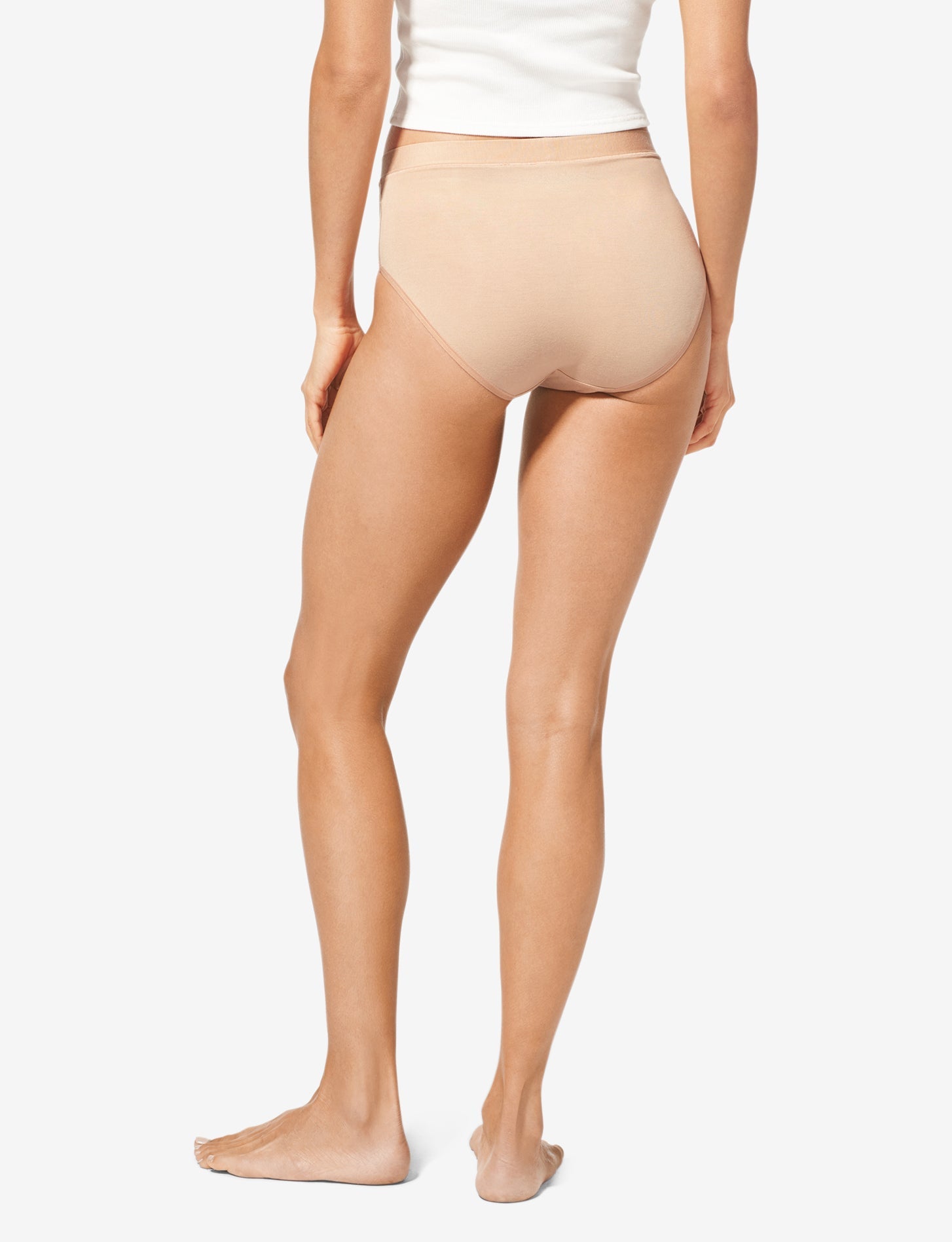 Second Skin Self Waistband High Rise Brief::Maple Sugar