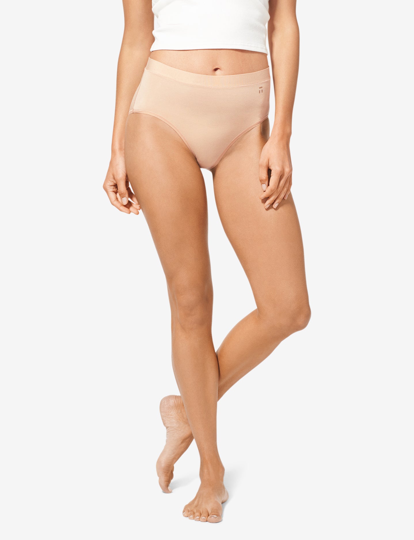 Second Skin Self Waistband High Rise Brief::Maple Sugar