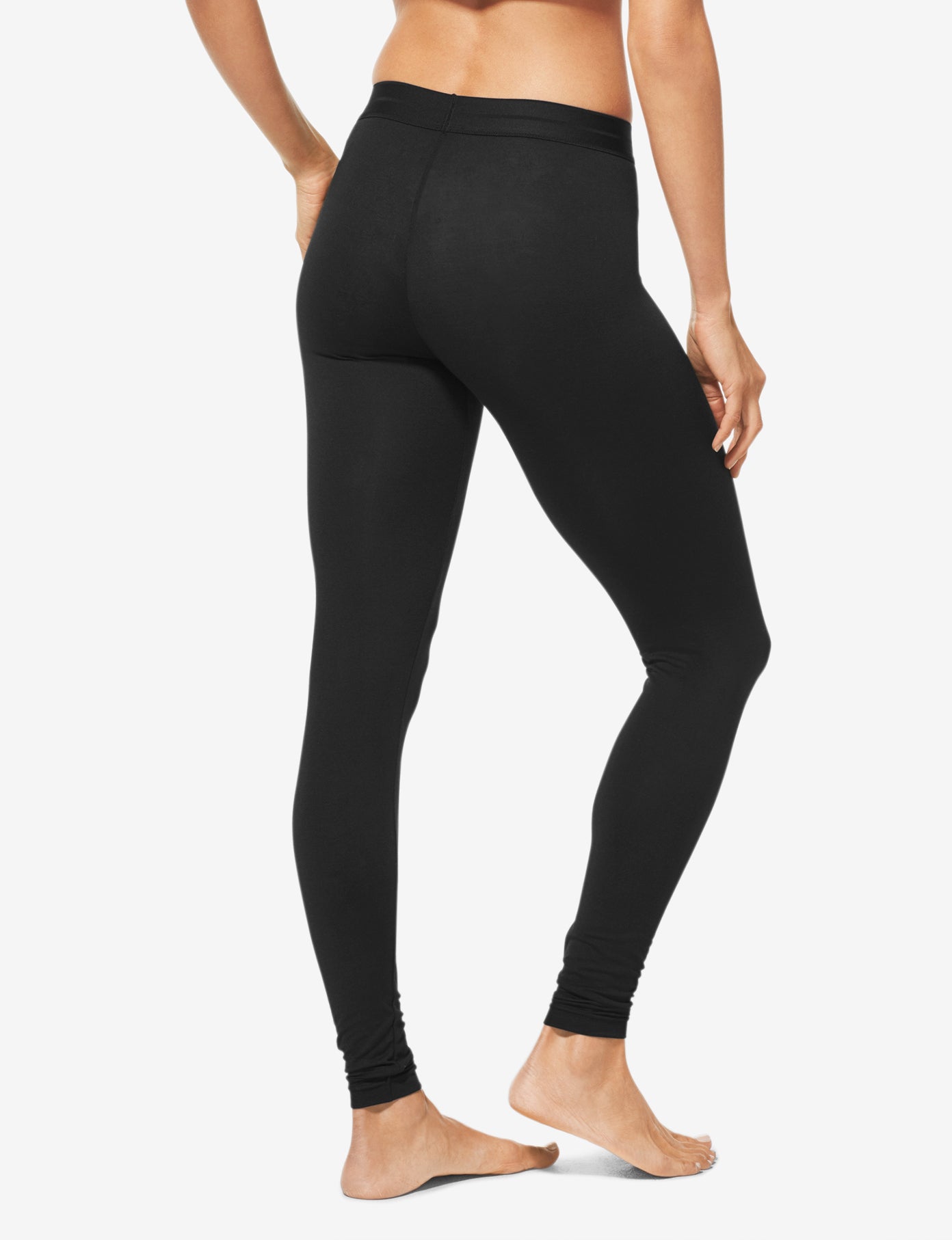 Women's Sleek Heat Long John Bottom::Black