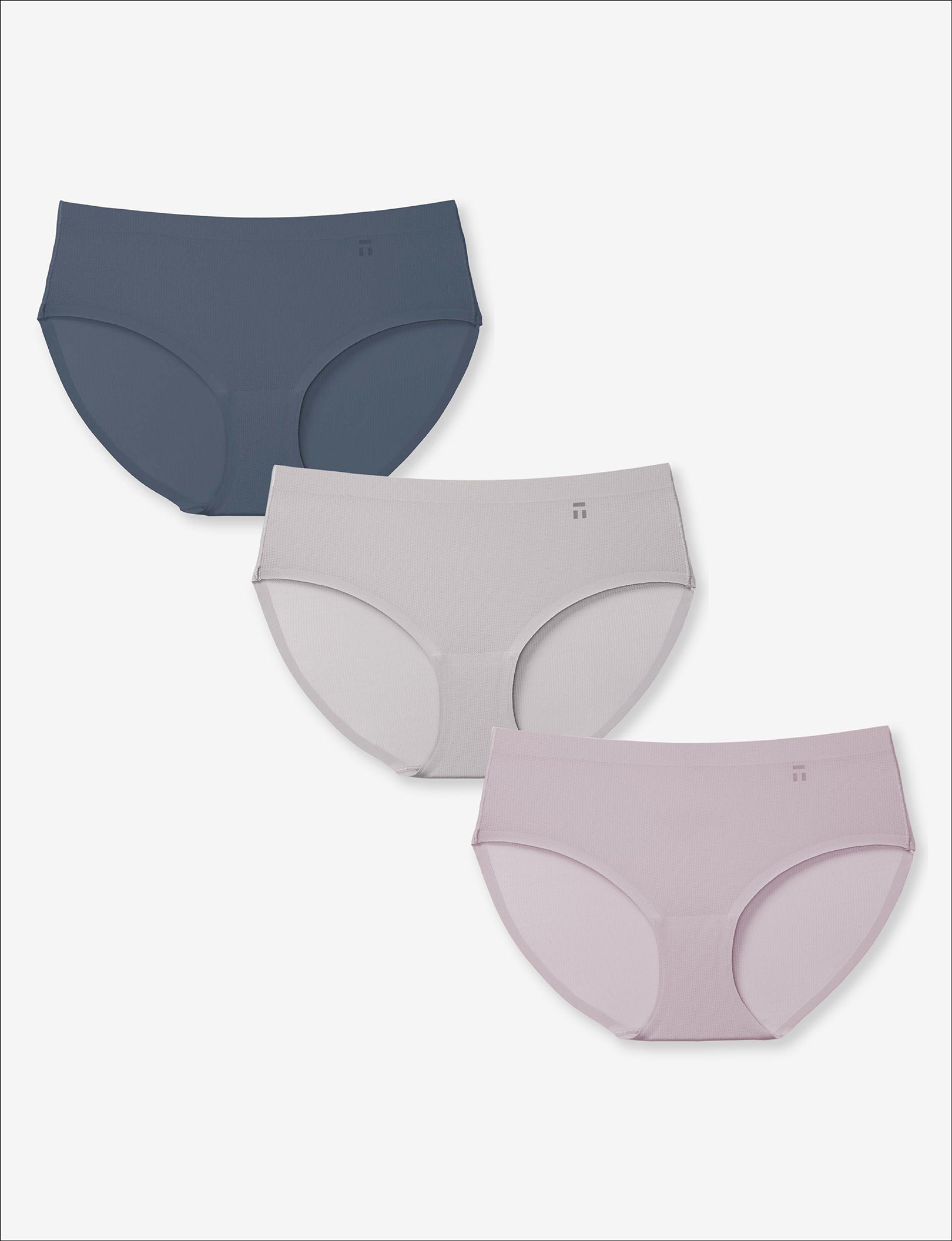 Women's Air Mesh Brief 3 Pack::Quail/Silver Sconce/Turbulence Grey