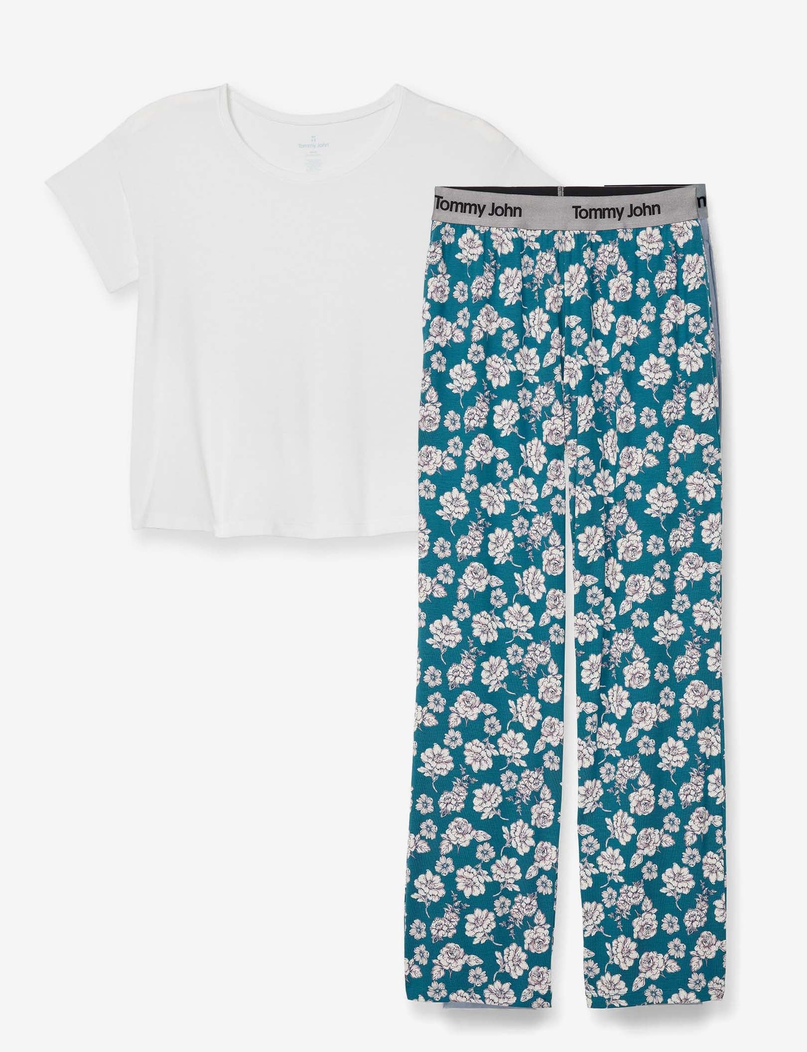Women's Second Skin Sleep Tee & Pant Set