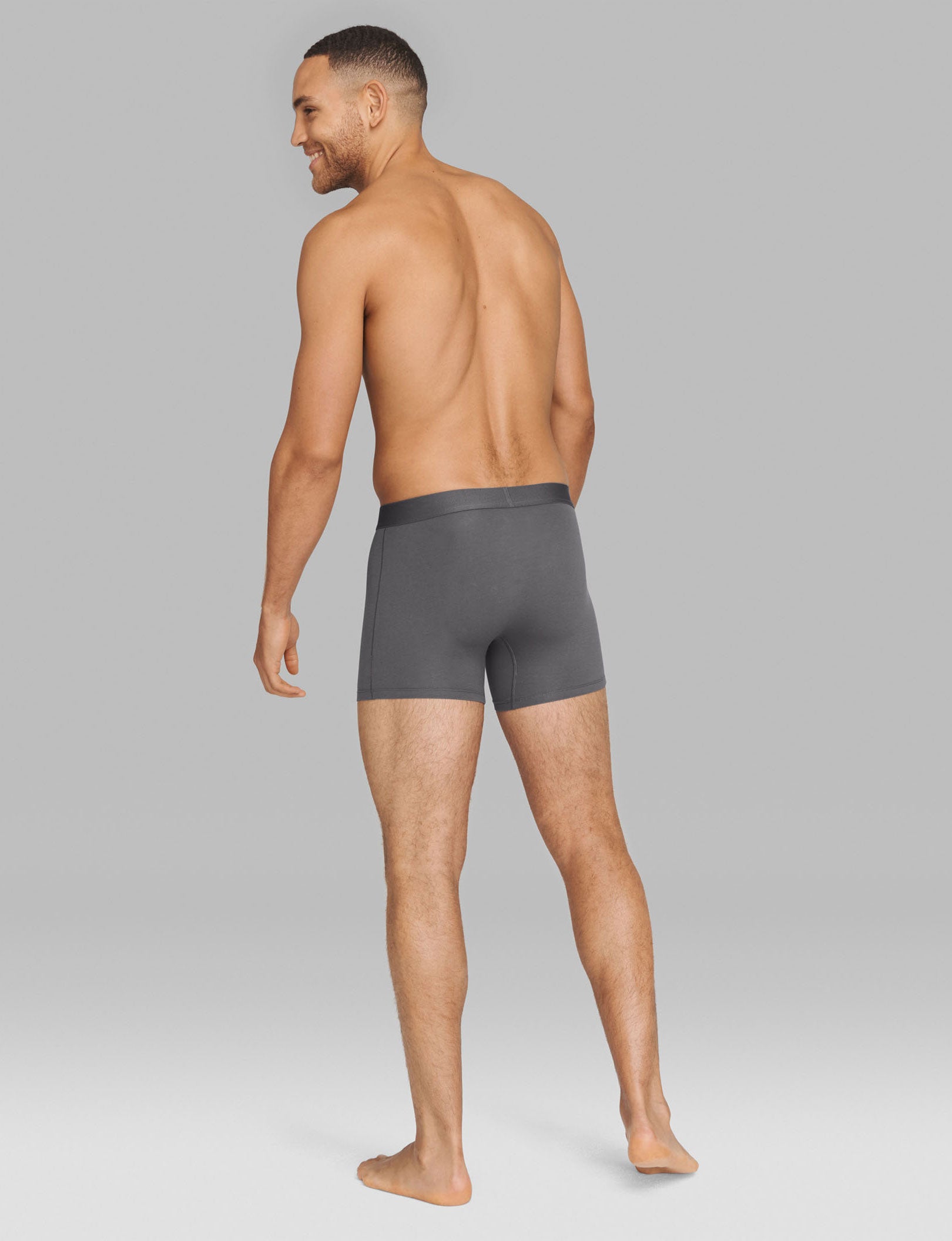 Cool Cotton Trunk 4"::Iron Grey