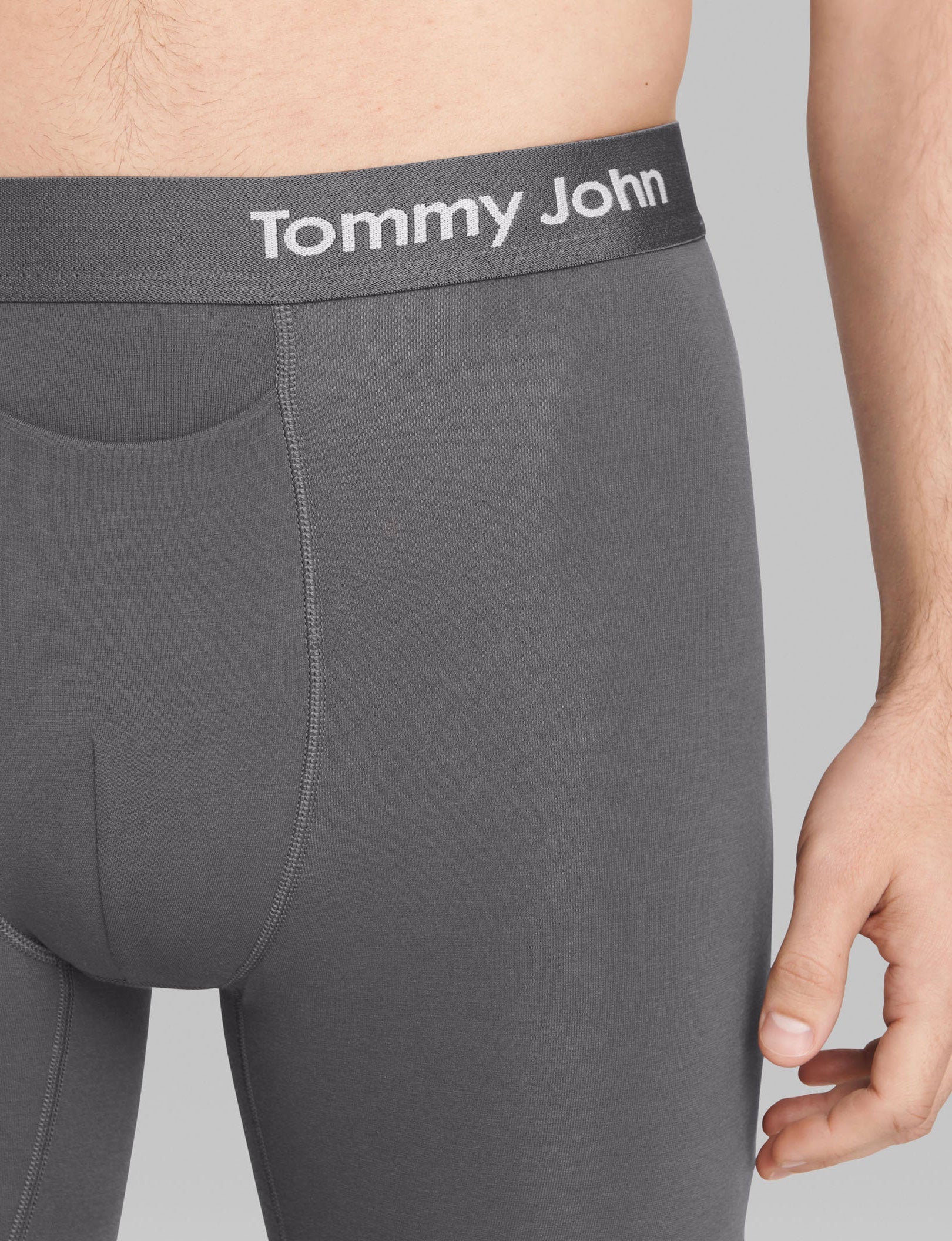 Cool Cotton Boxer Brief 8" (3-Pack)::Iron Grey