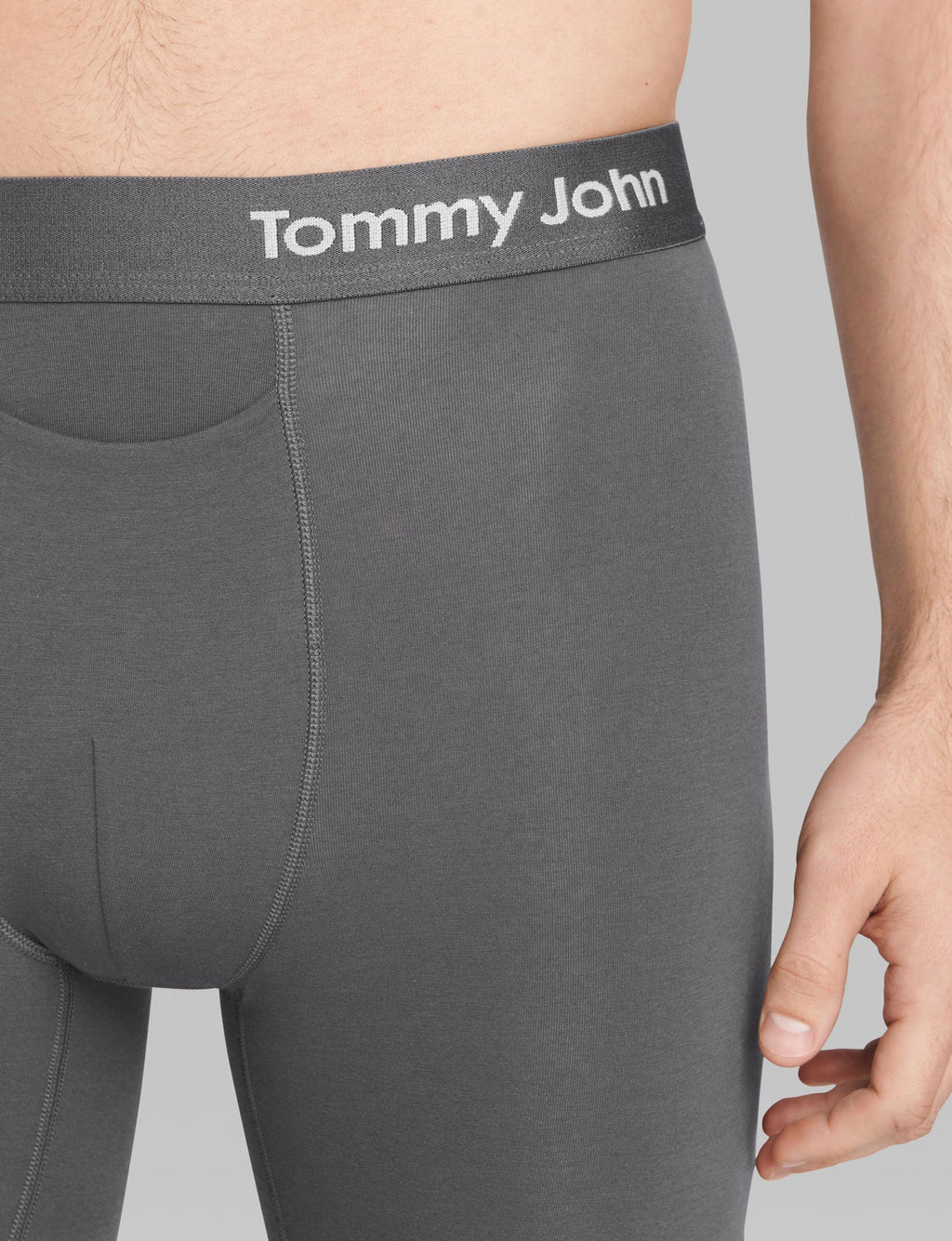 Cool Cotton Boxer Brief 8"::Iron Grey