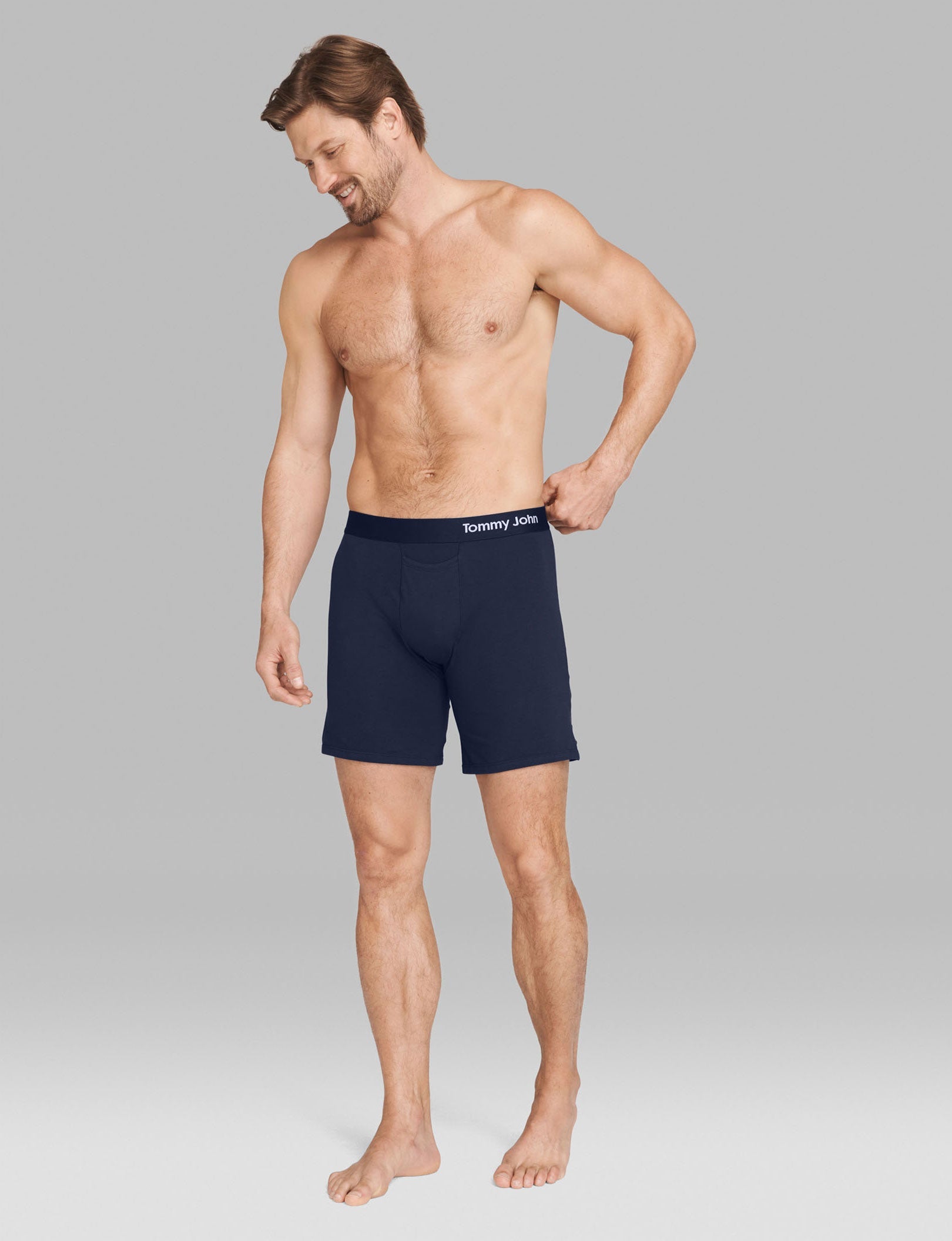 Cool Cotton Relaxed Fit Boxer 6"::Navy