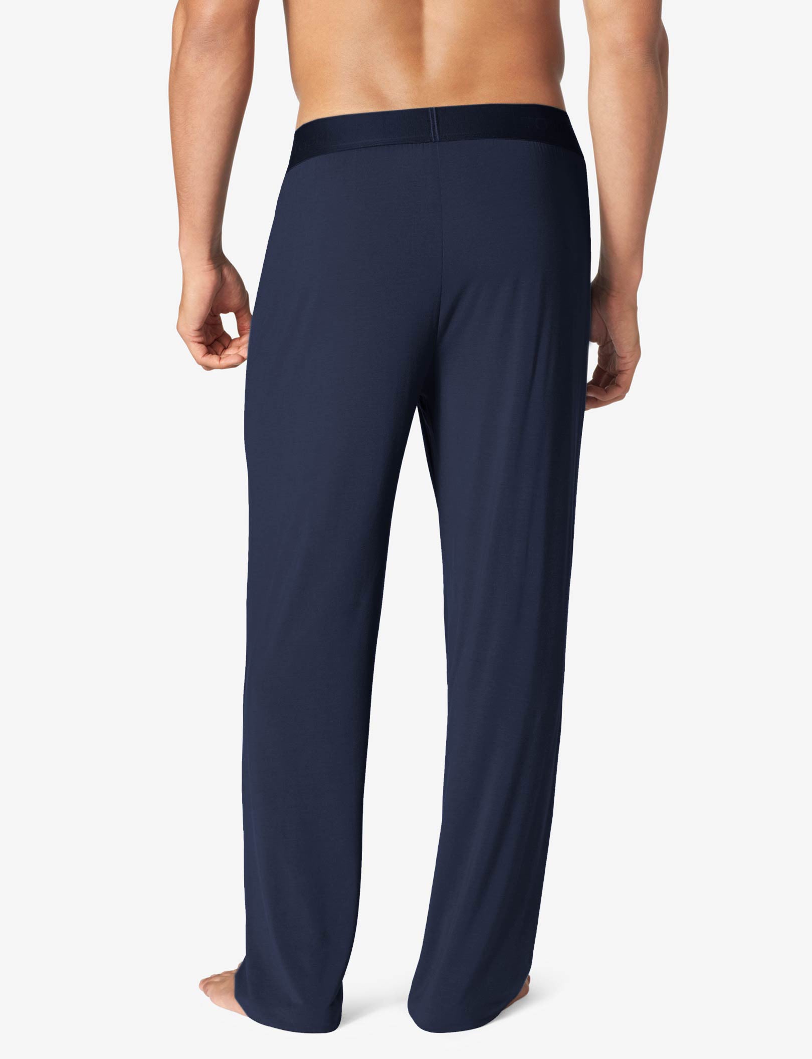 Second Skin Sleep Long Sleeve Tee & Pant Set::Dress Blues
