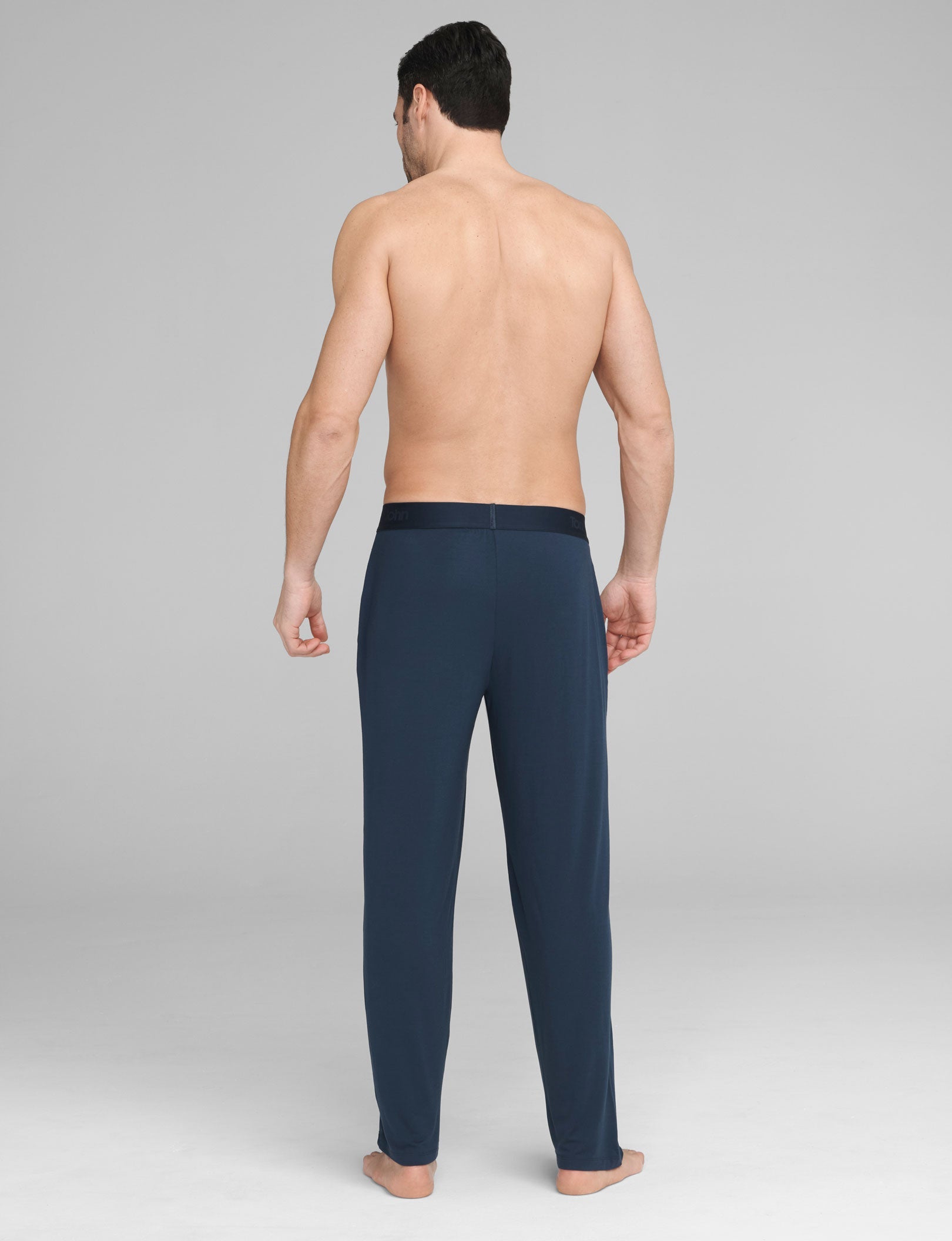 Second Skin Sleep Long Sleeve Tee & Pant Set::Dress Blues