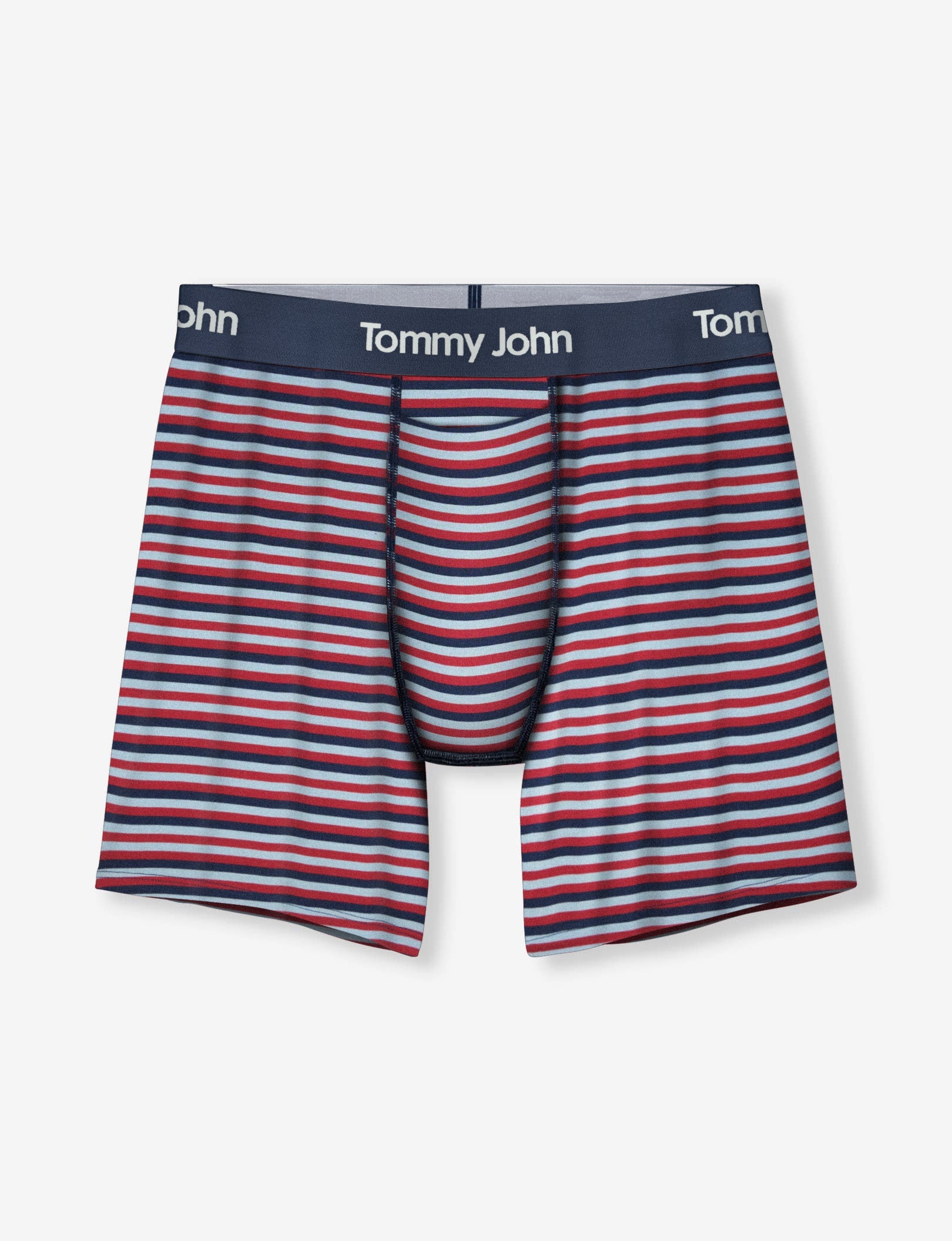 Second Skin Relaxed Fit Boxer 6"::Cashmere Blue Globe Stripe
