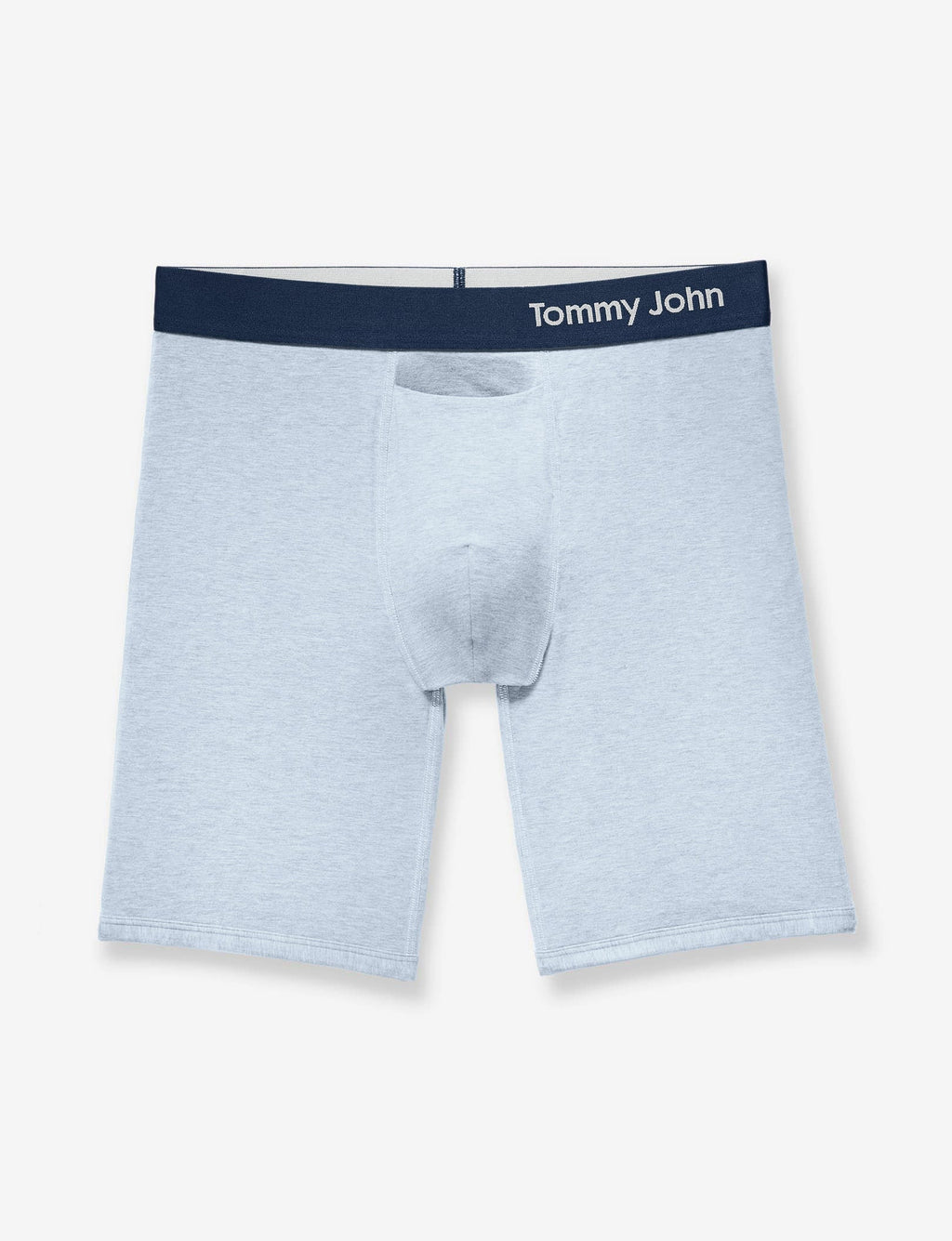 Cool Cotton Boxer Brief 8"::Light Blue Heather
