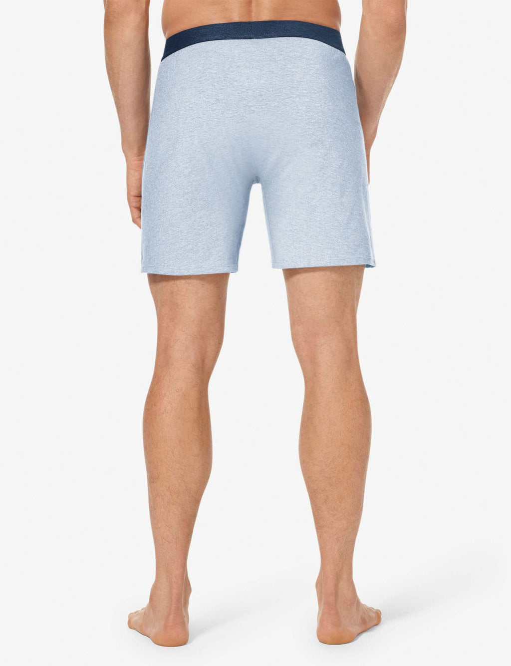 Cool Cotton Relaxed Fit Boxer 6"::Light Blue Heather