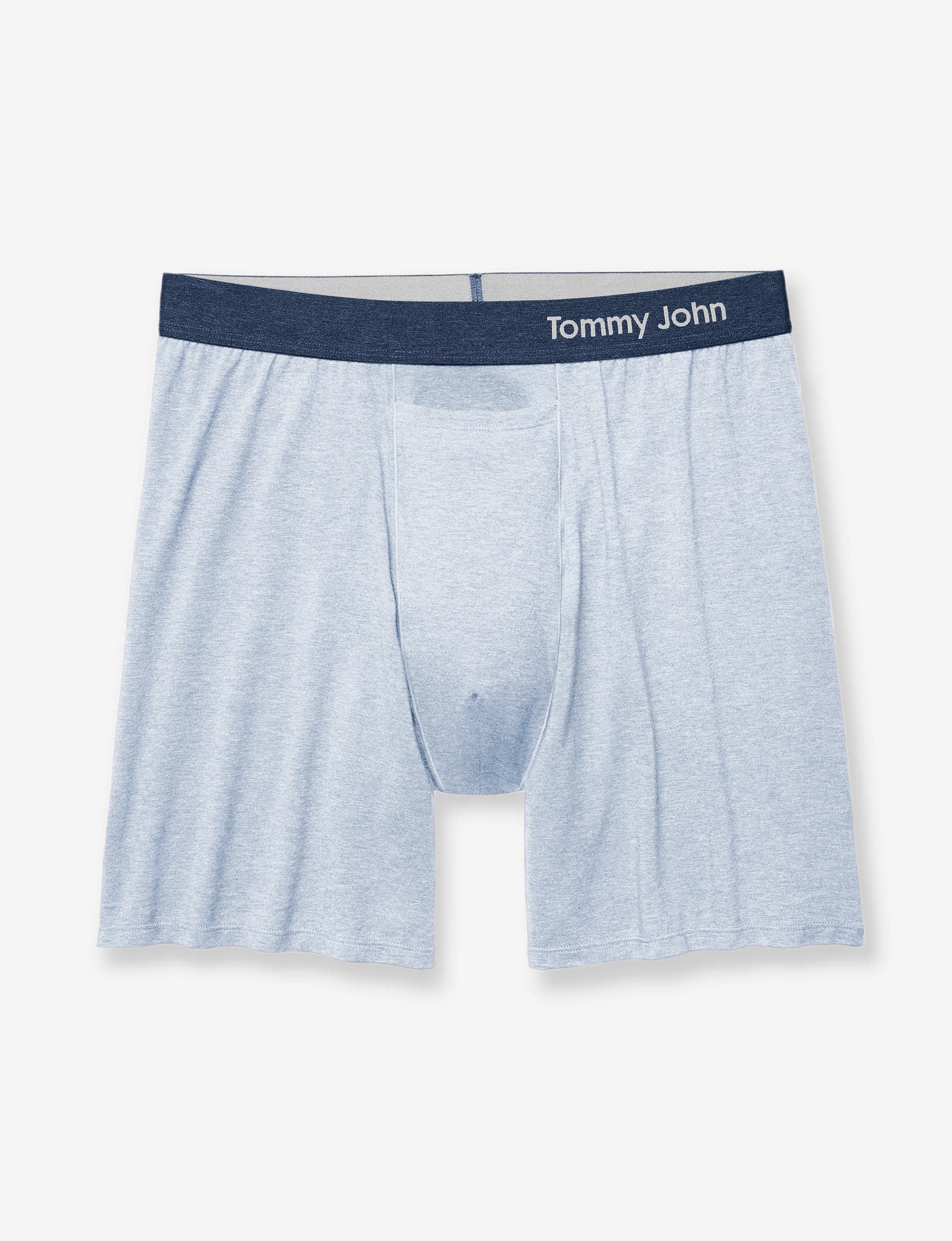 Cool Cotton Relaxed Fit Boxer 6"::Light Blue Heather
