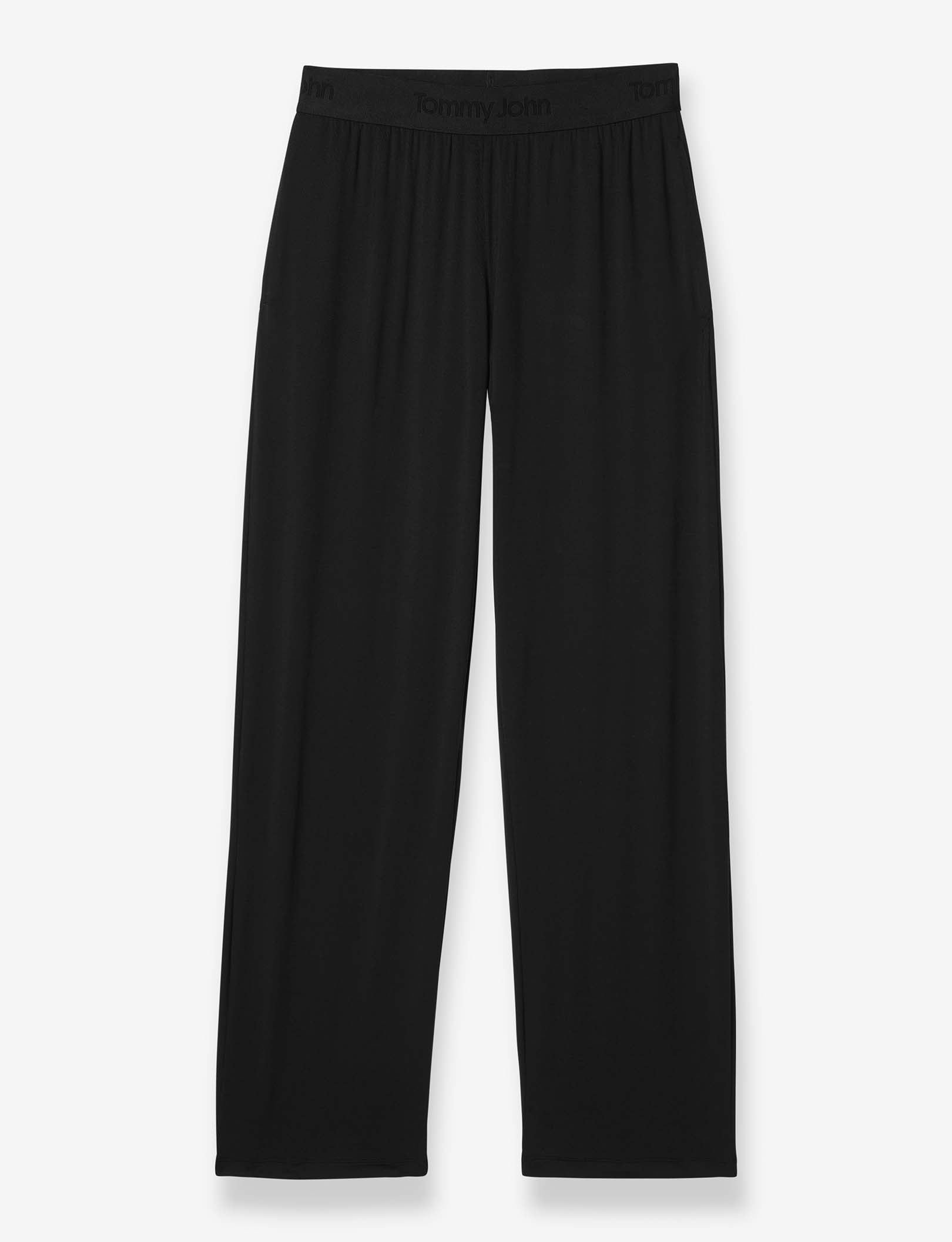 Women's Second Skin Sleep Tank & Pant Basic Set::Black