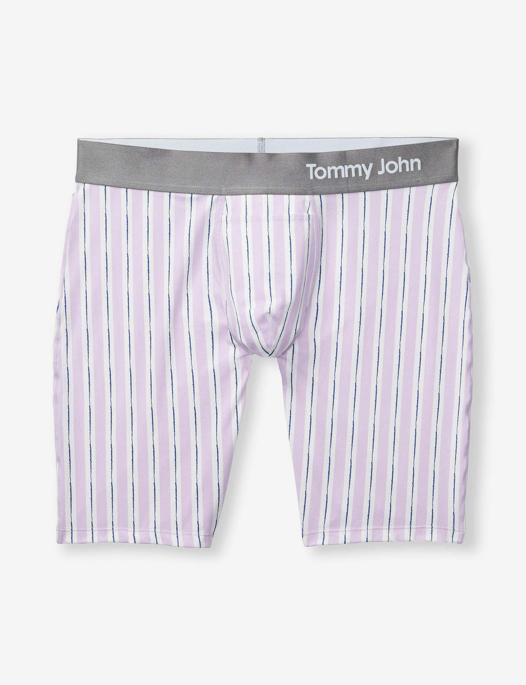 Cool Cotton Boxer Brief 8"::Lavendula Pinstripe