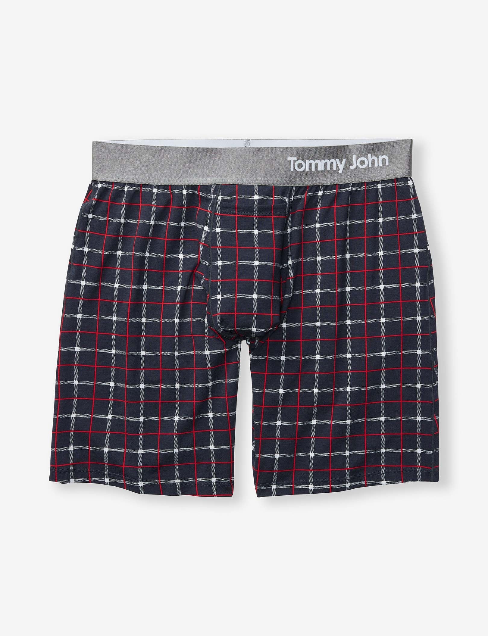 Cool Cotton Relaxed Fit Boxer 6"::Black Weekend Plaid