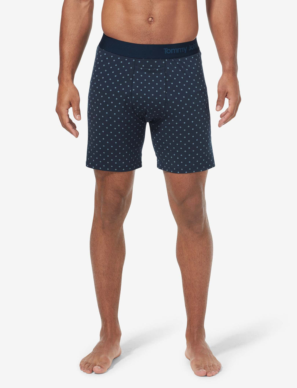 Cotton Relaxed Fit Boxer 6"::Dress Blues Sky Bud