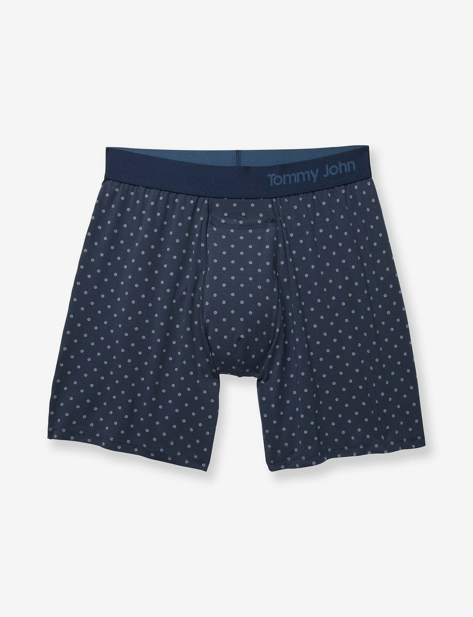 Cotton Relaxed Fit Boxer 6"::Dress Blues Sky Bud