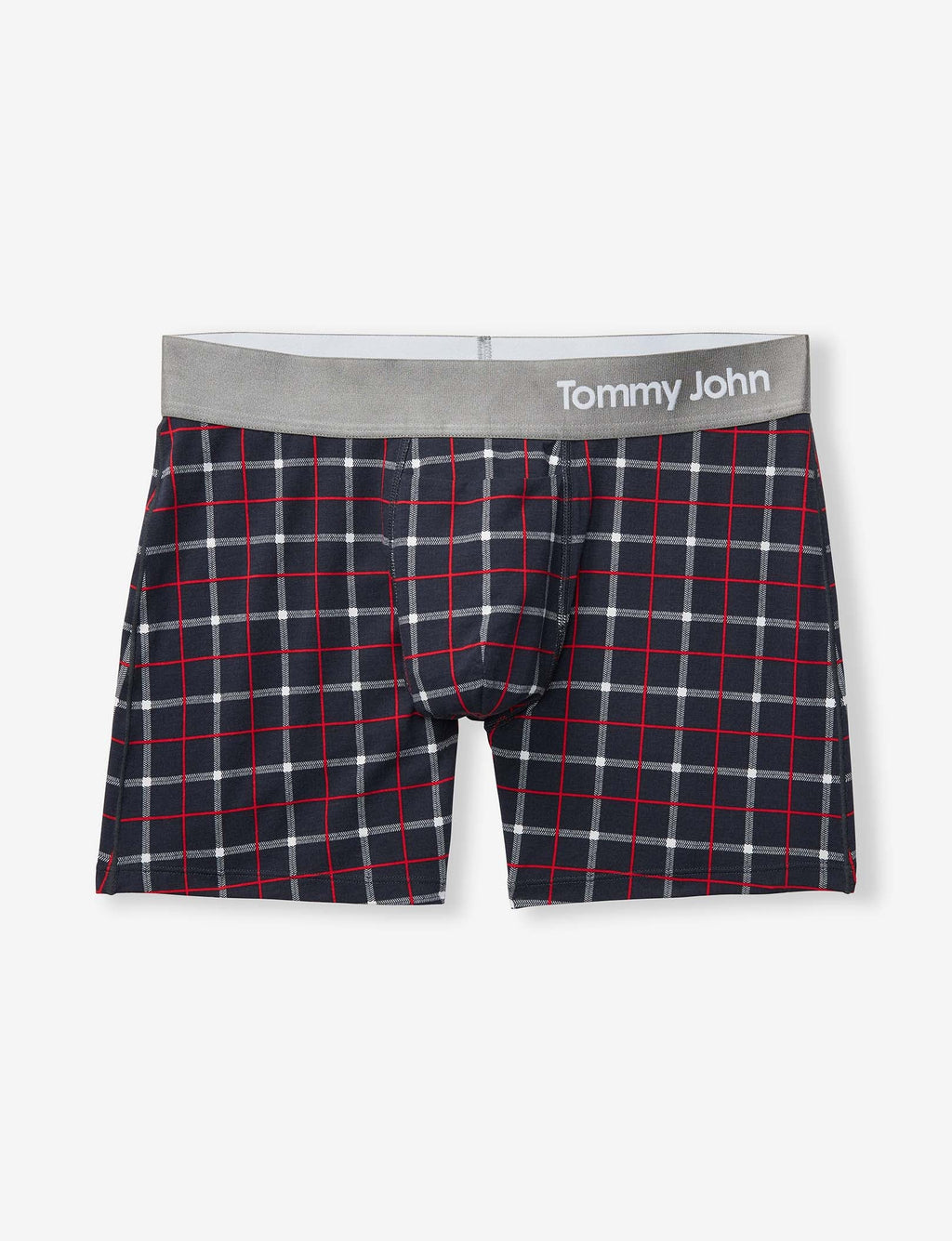 Cool Cotton Trunk 4"::Black Weekend Plaid