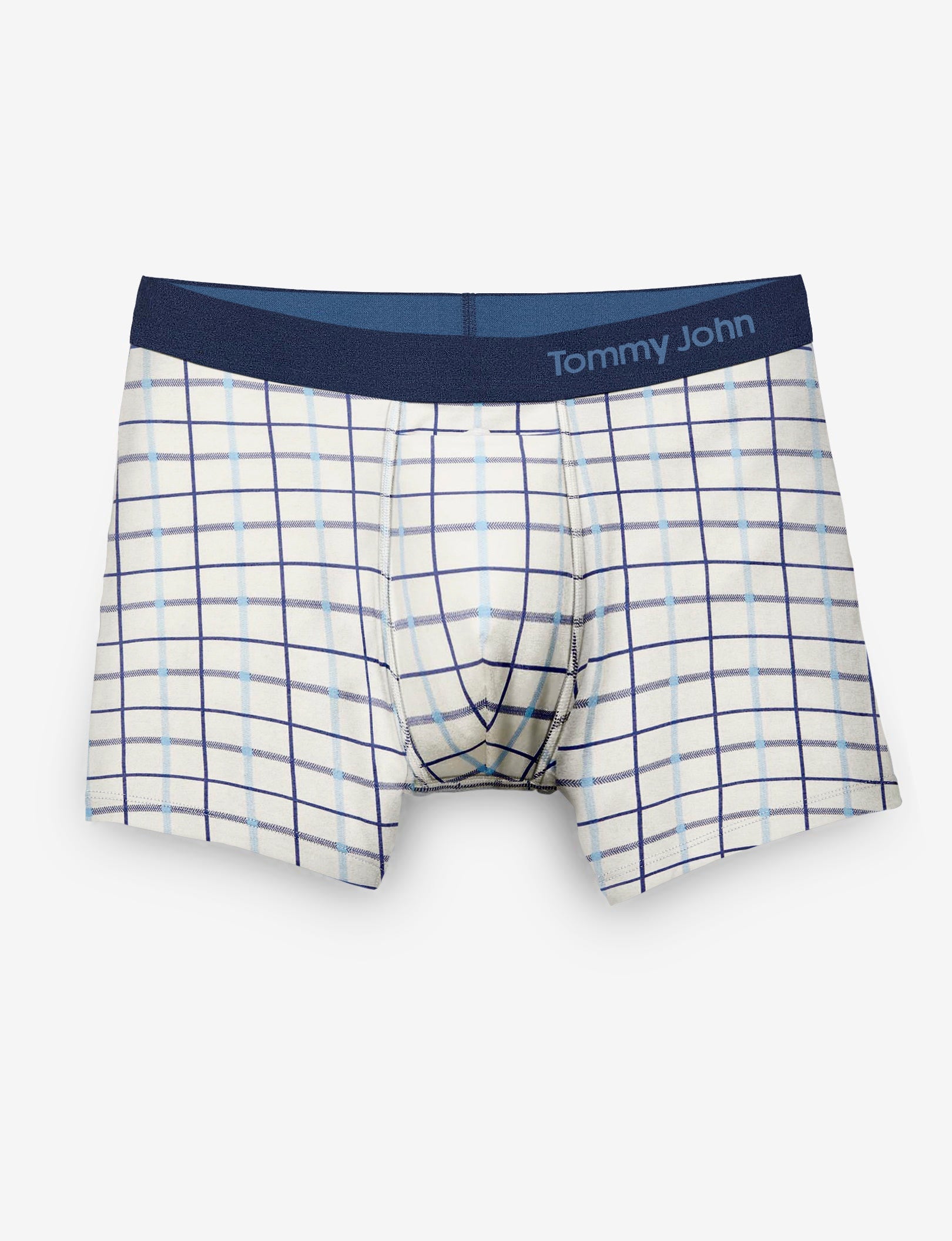 Cool Cotton Trunk 4"::Coconut Milk Sunday Drive Plaid