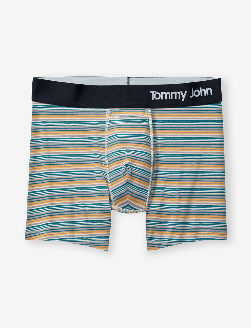 Cool Cotton Trunk 4"::Iron Tabloid Stripe