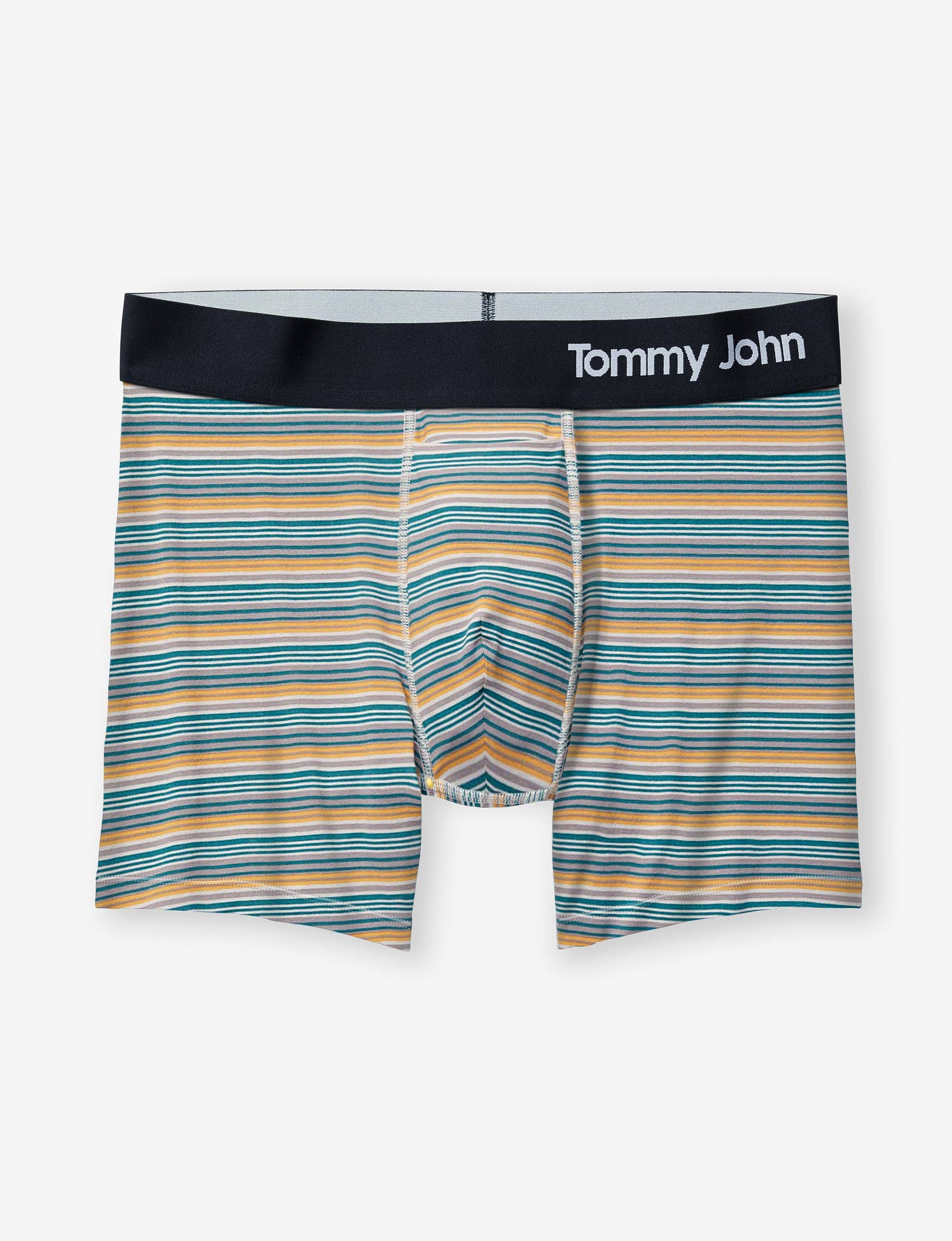 Cool Cotton Trunk 4"::Iron Tabloid Stripe