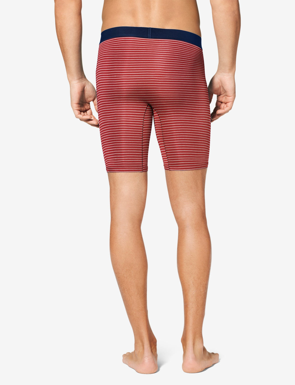 Cool Cotton Boxer Brief 8"::Emboldened Barber Stripe