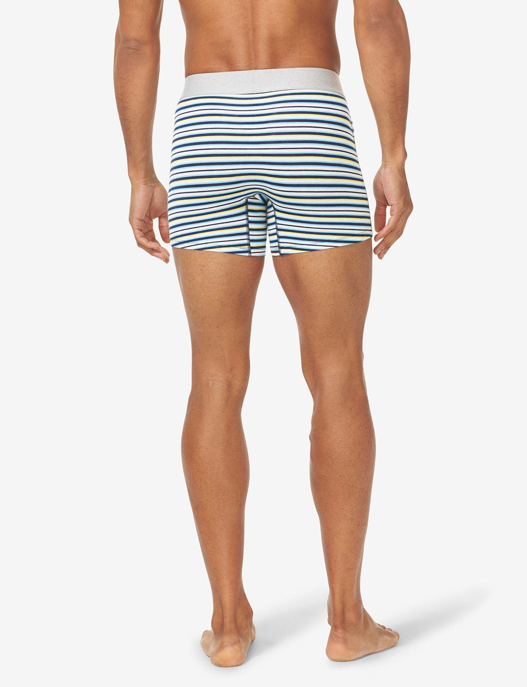 Cool Cotton Trunk 4"::Hint of Mint Stripe