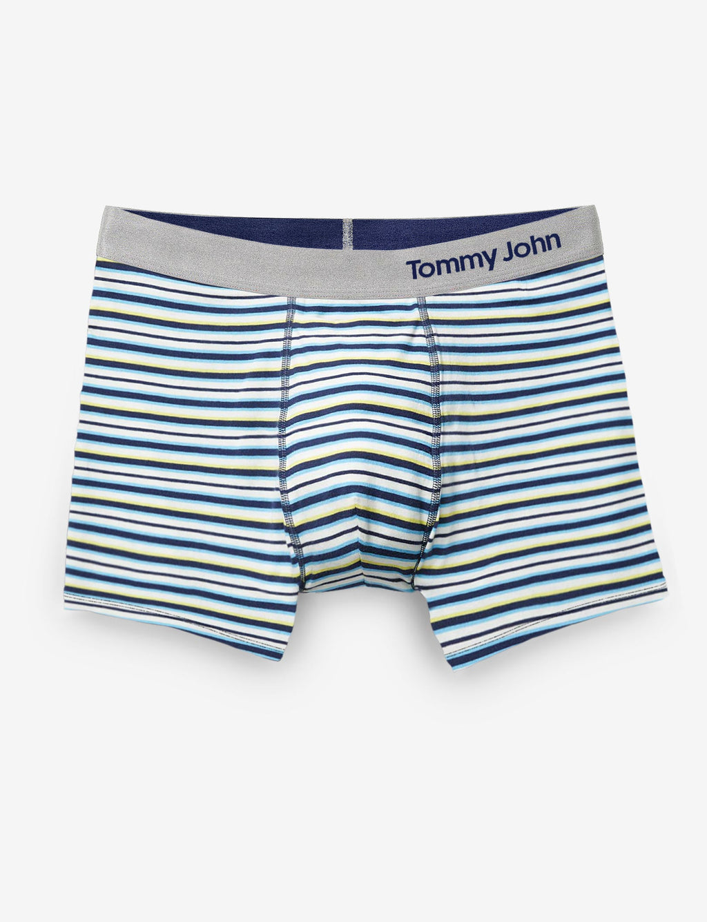 Cool Cotton Trunk 4"::Hint of Mint Stripe