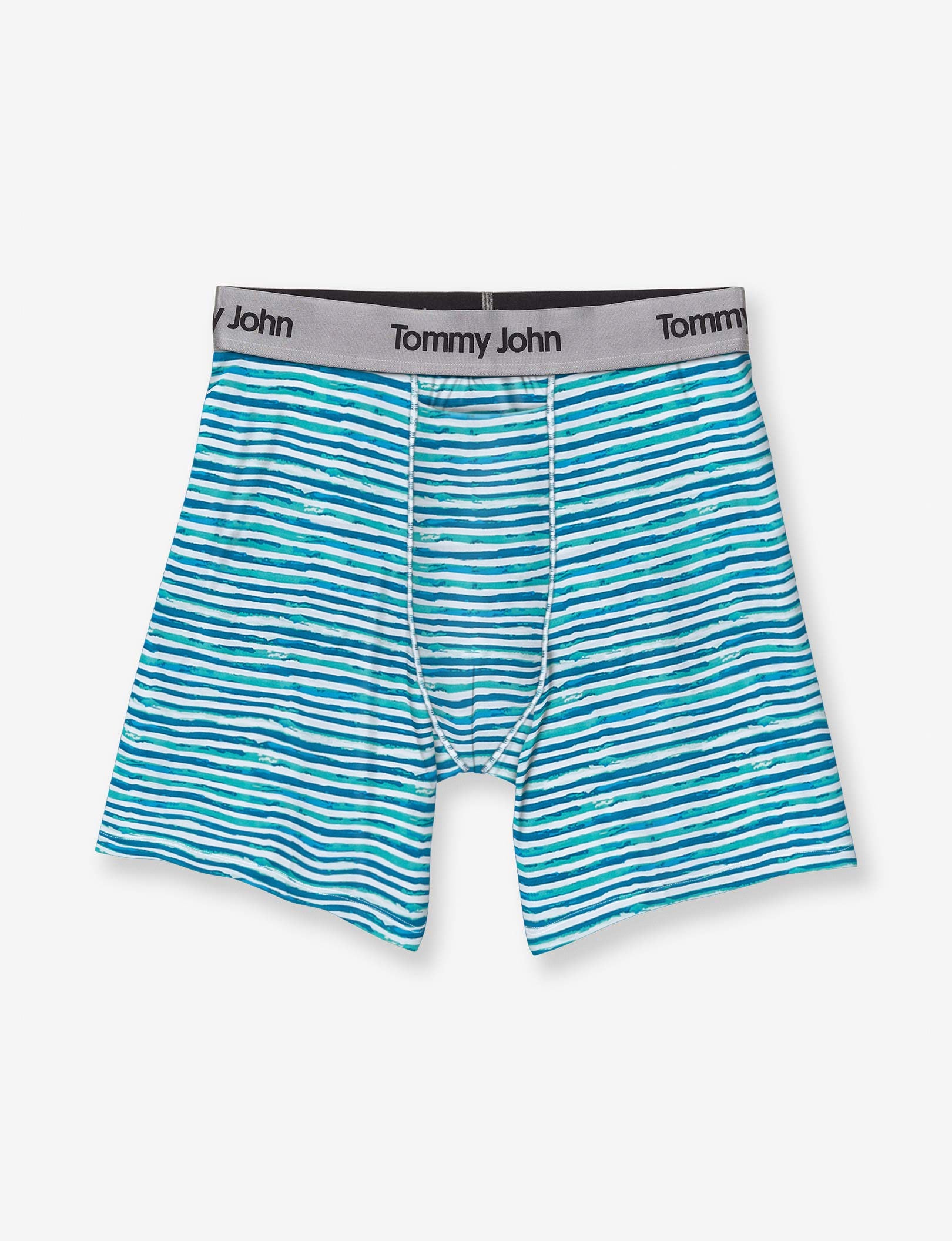 Second Skin Relaxed Fit Boxer 6"::Blue Coral Painterly Stripe
