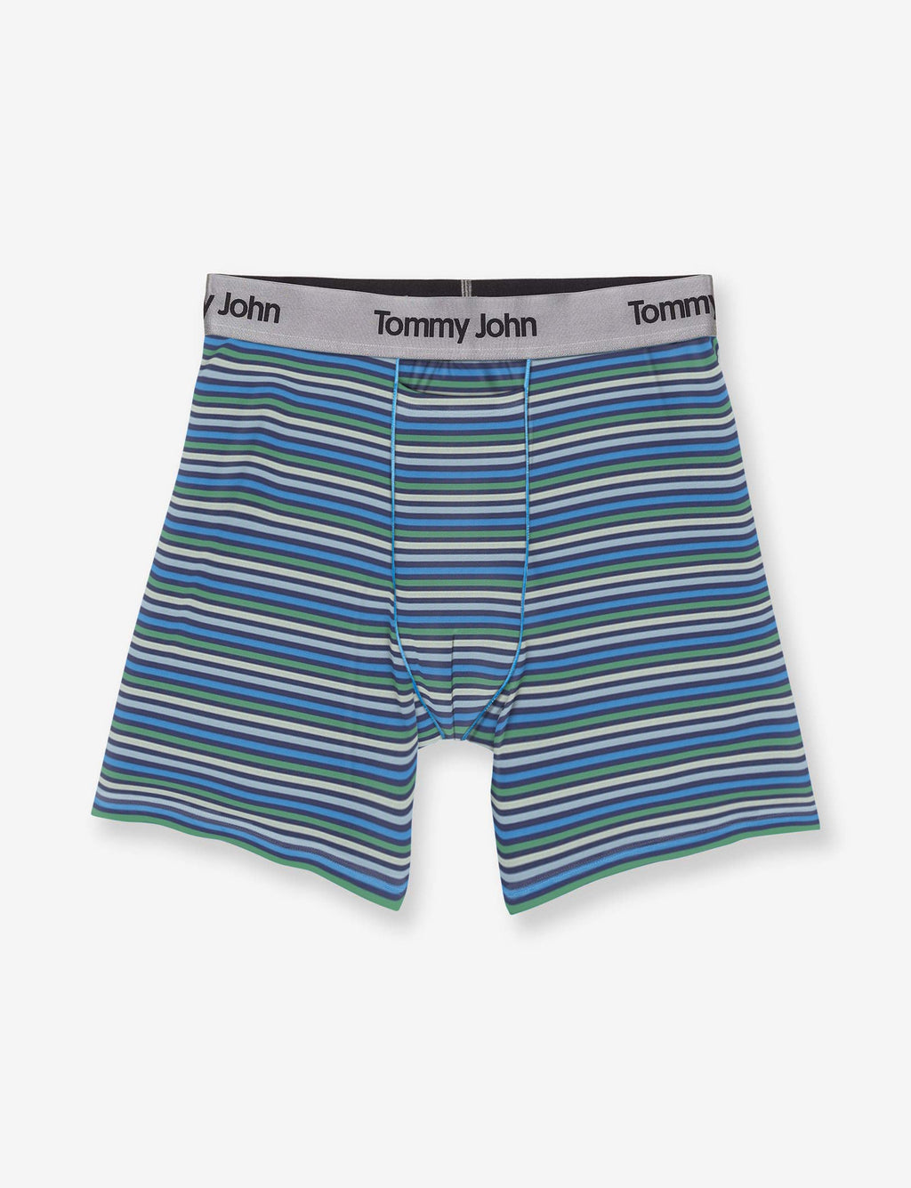 Second Skin Relaxed Fit Boxer 6"::Estate Blue Globe Stripe
